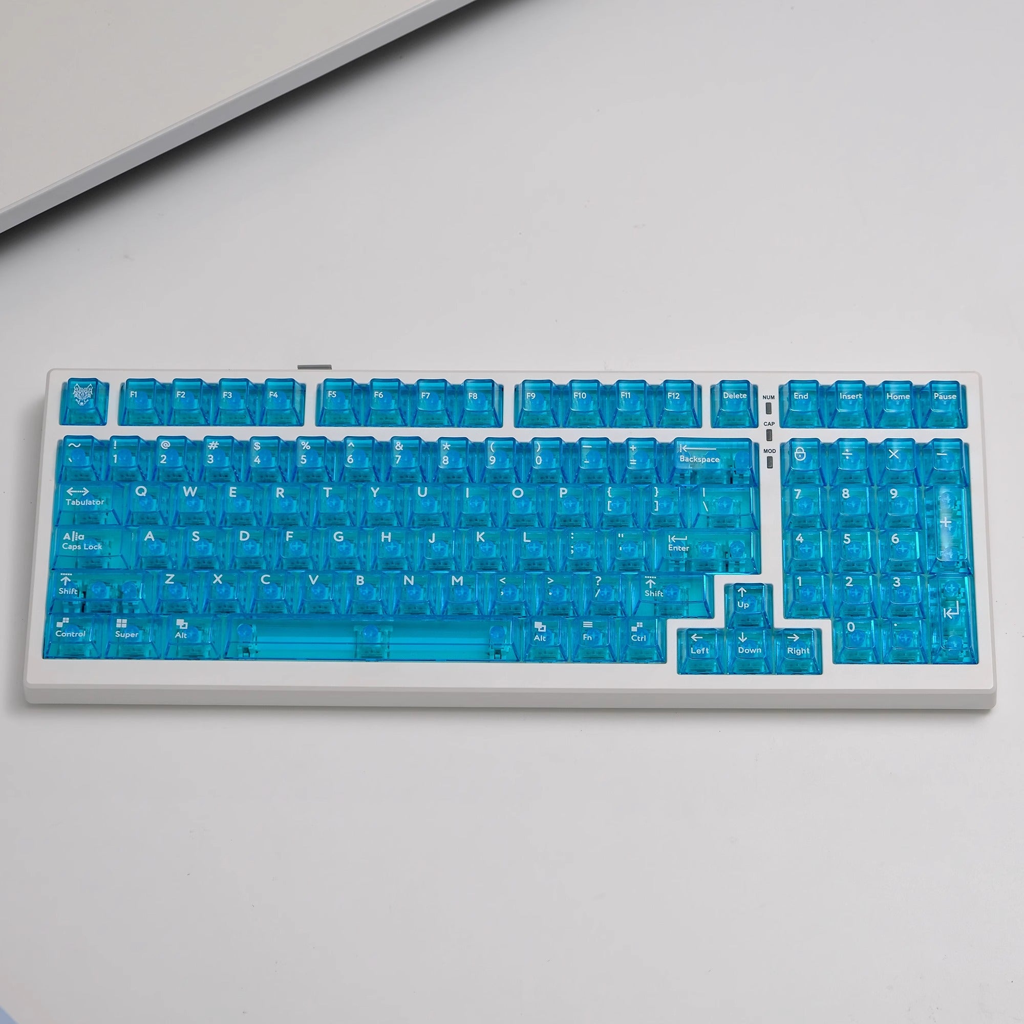 AiFei Crystal Clear Keycaps - 114 Keys | RGB Keyboard Keycaps