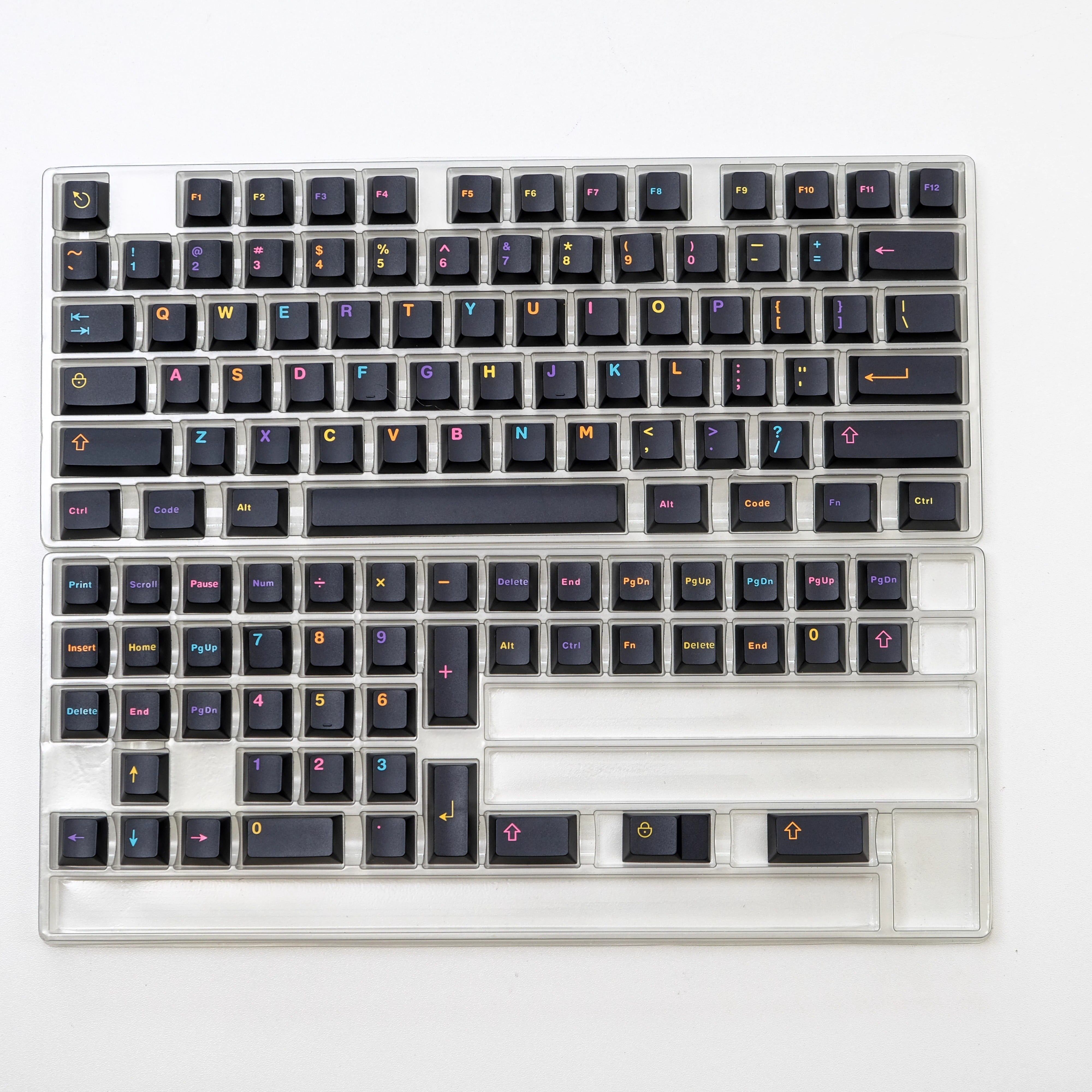 AiFei Underground World Colorful black Keycaps