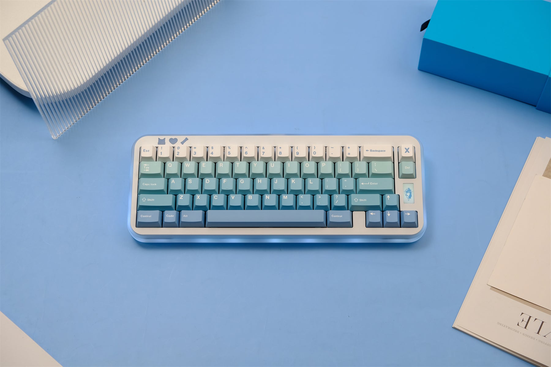 AiFei Snow Mountain Gradient PBT Cherry Keycaps - AiFeiKeycap