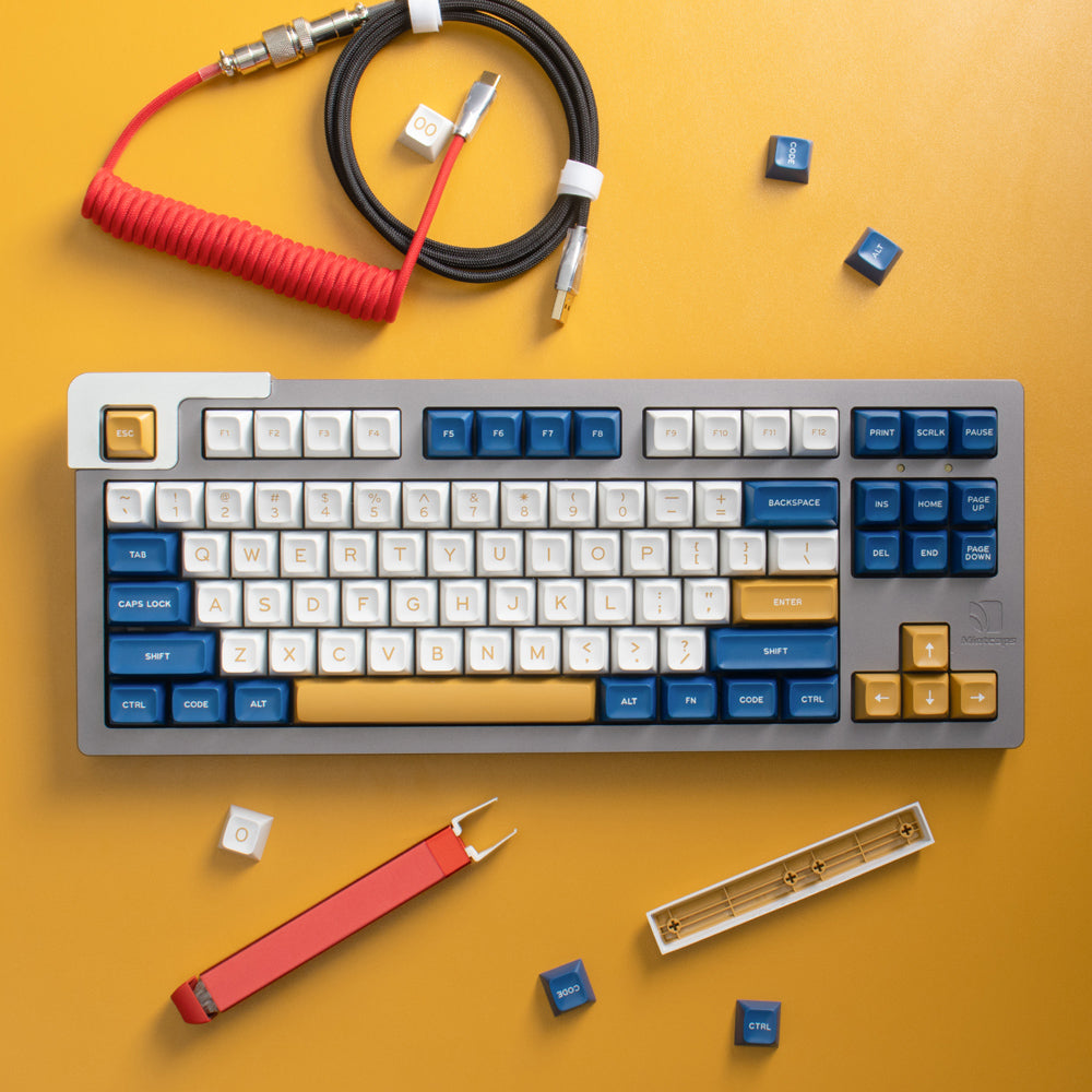 AiFei Keycap SA Gift Flamingo Salmon Bubble ABS Double Shot Set