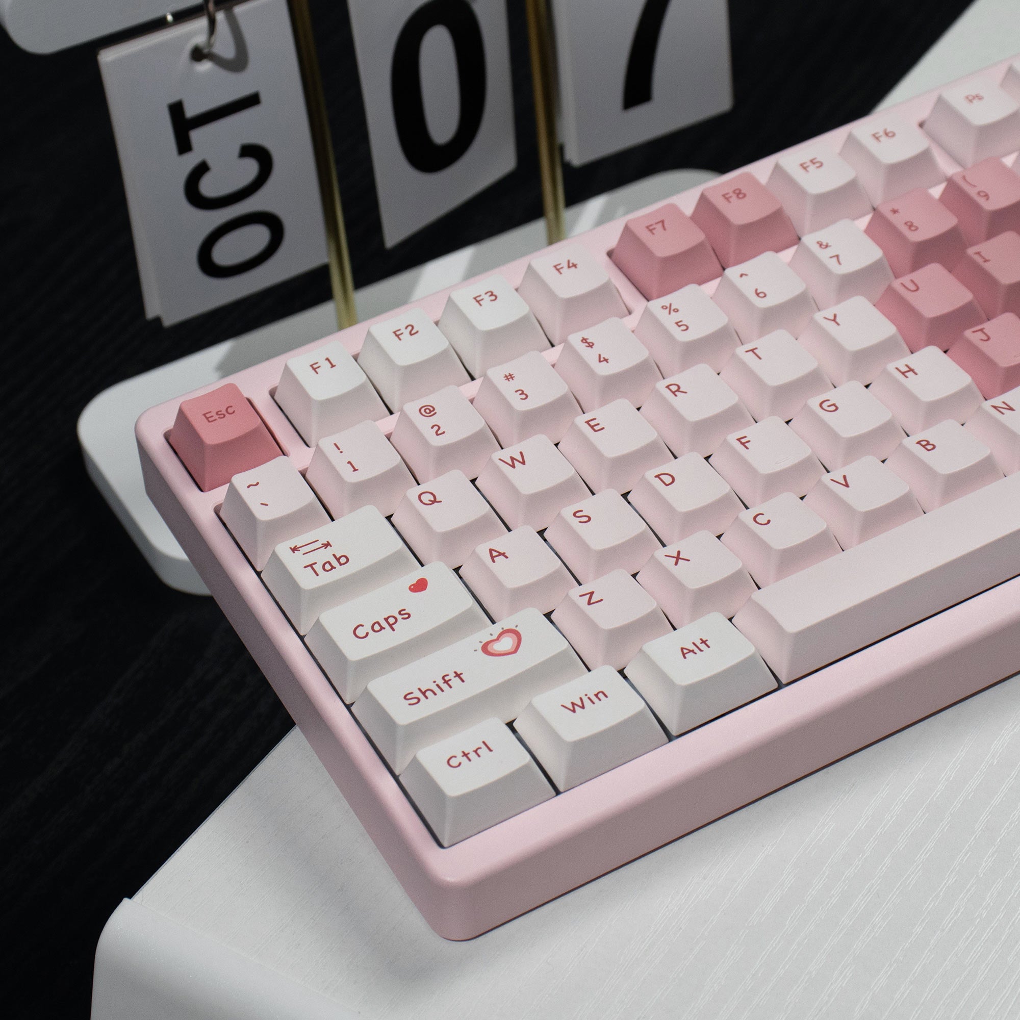 Aifei Keycap Peach Blossom Magnetic PBT Full Set Cherry/MOA Profile