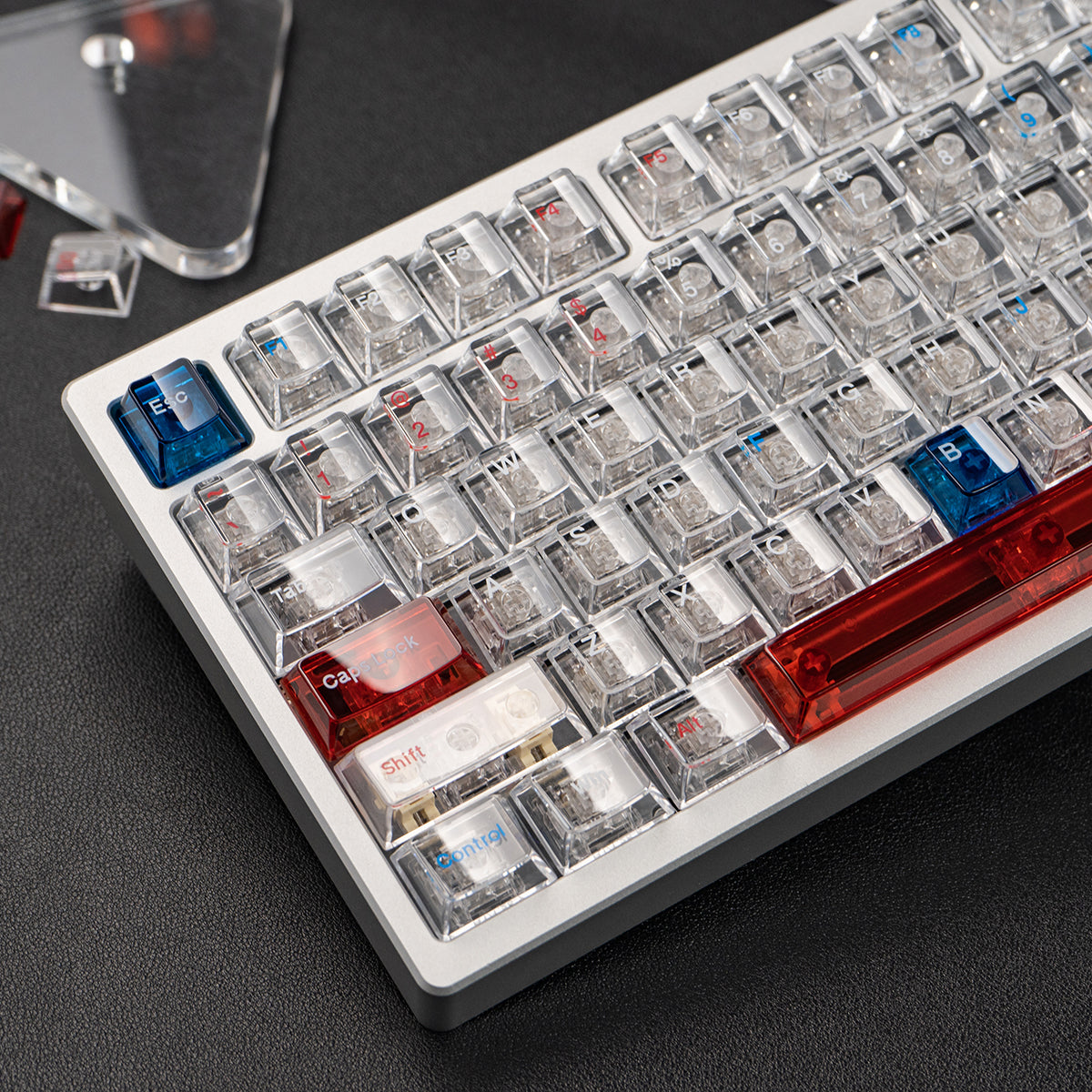 Aifei Keycap Transparent Galaxy Style Magnetic Mechanical Keyboard 143 PC Printed Keys