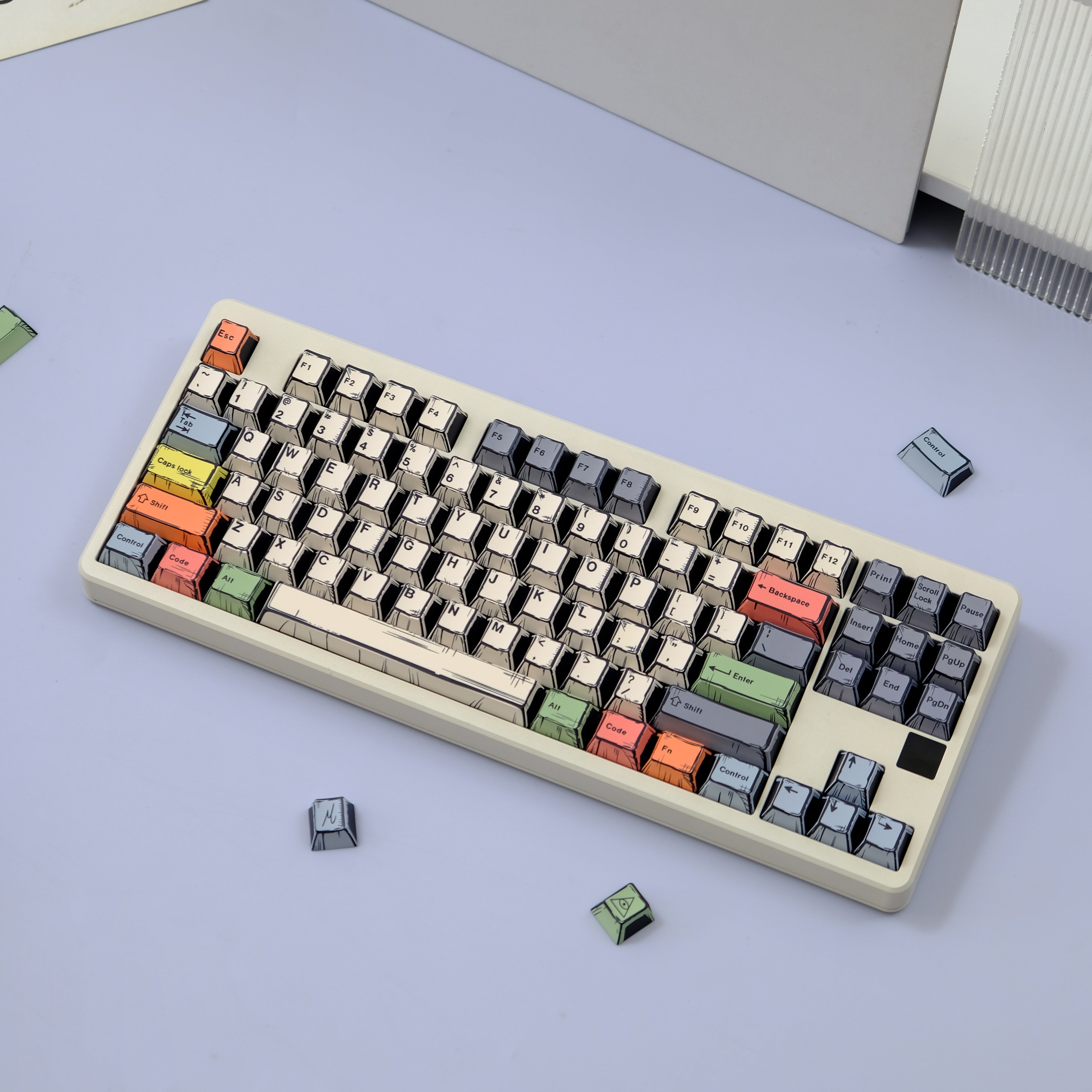 AiFei Canvas Comic PBT Cherry Keycaps - AiFeiKeycap