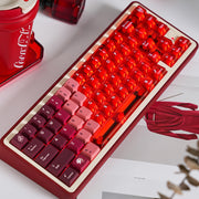 Aifei Keycap Snow Mountain Red Flame Gradient Transparent PBT+PC