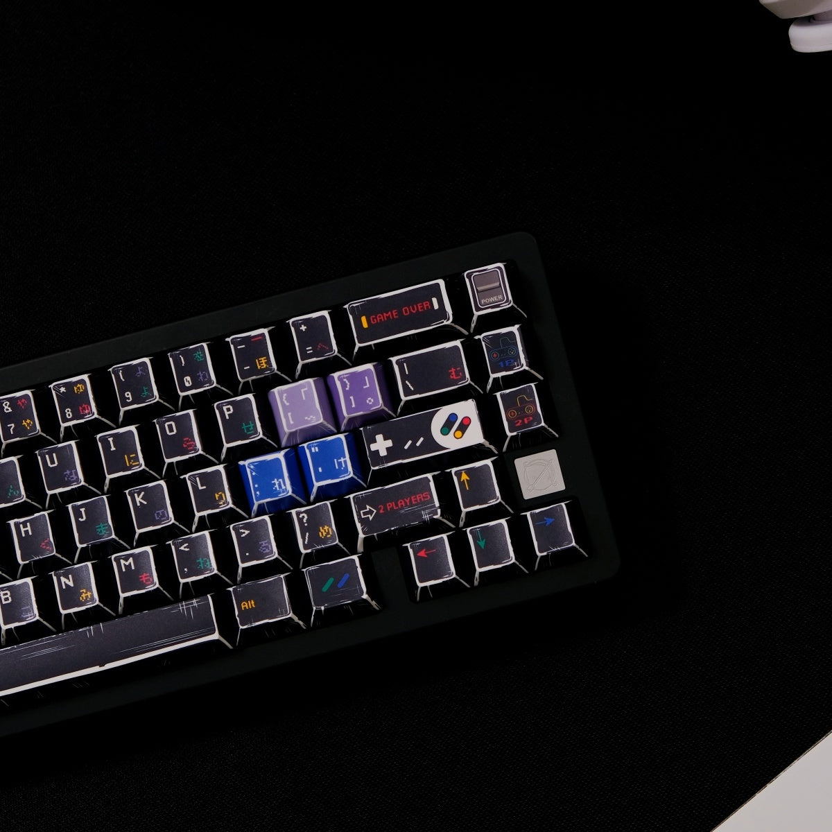 AiFei Comic SFC Black PBT Cherry Keycaps - AiFeiKeycap