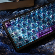 Aifei Keycap Diamond Blue Transparent 156-Key PC Cherry Profile Set