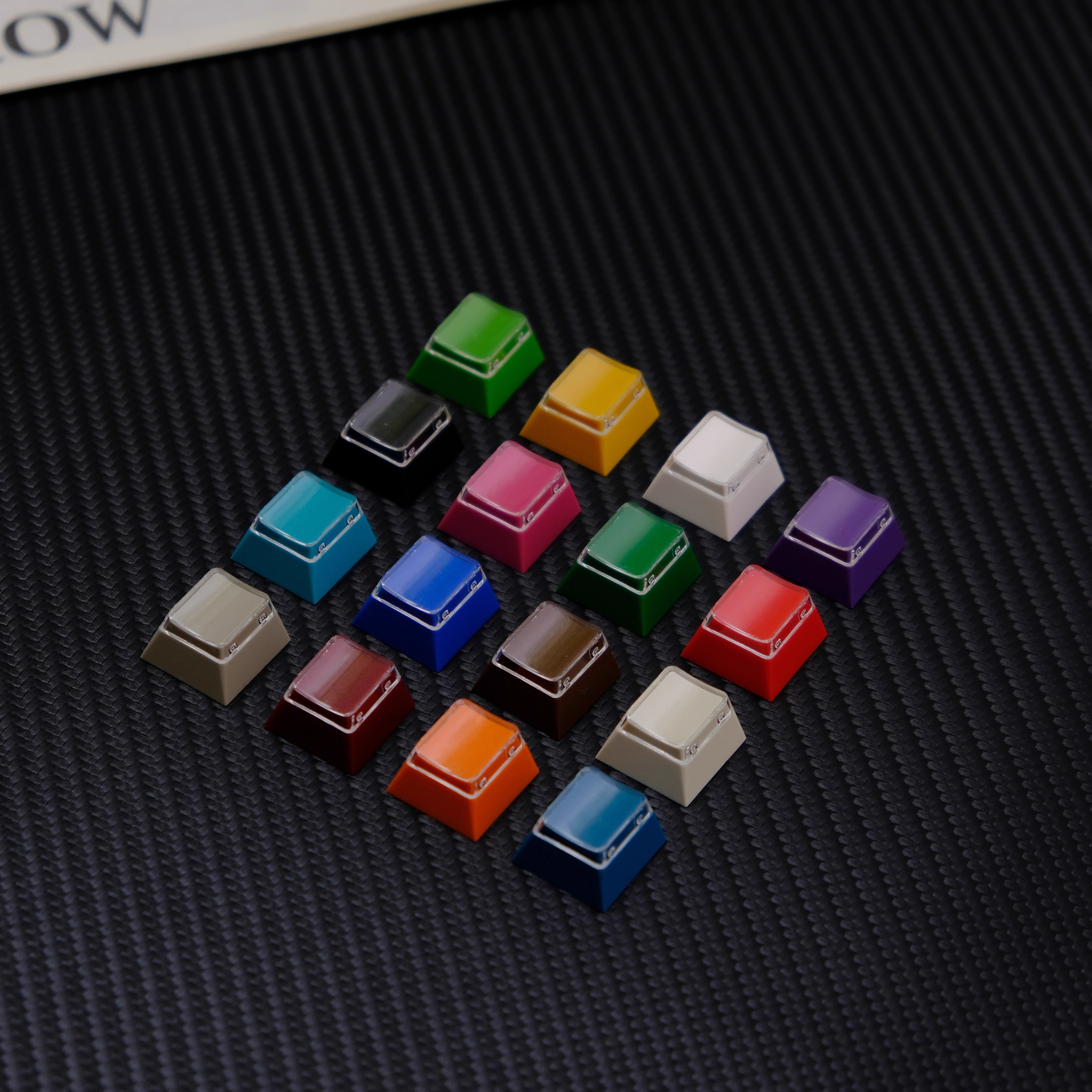 AiFei Underground World Colorful black Keycaps