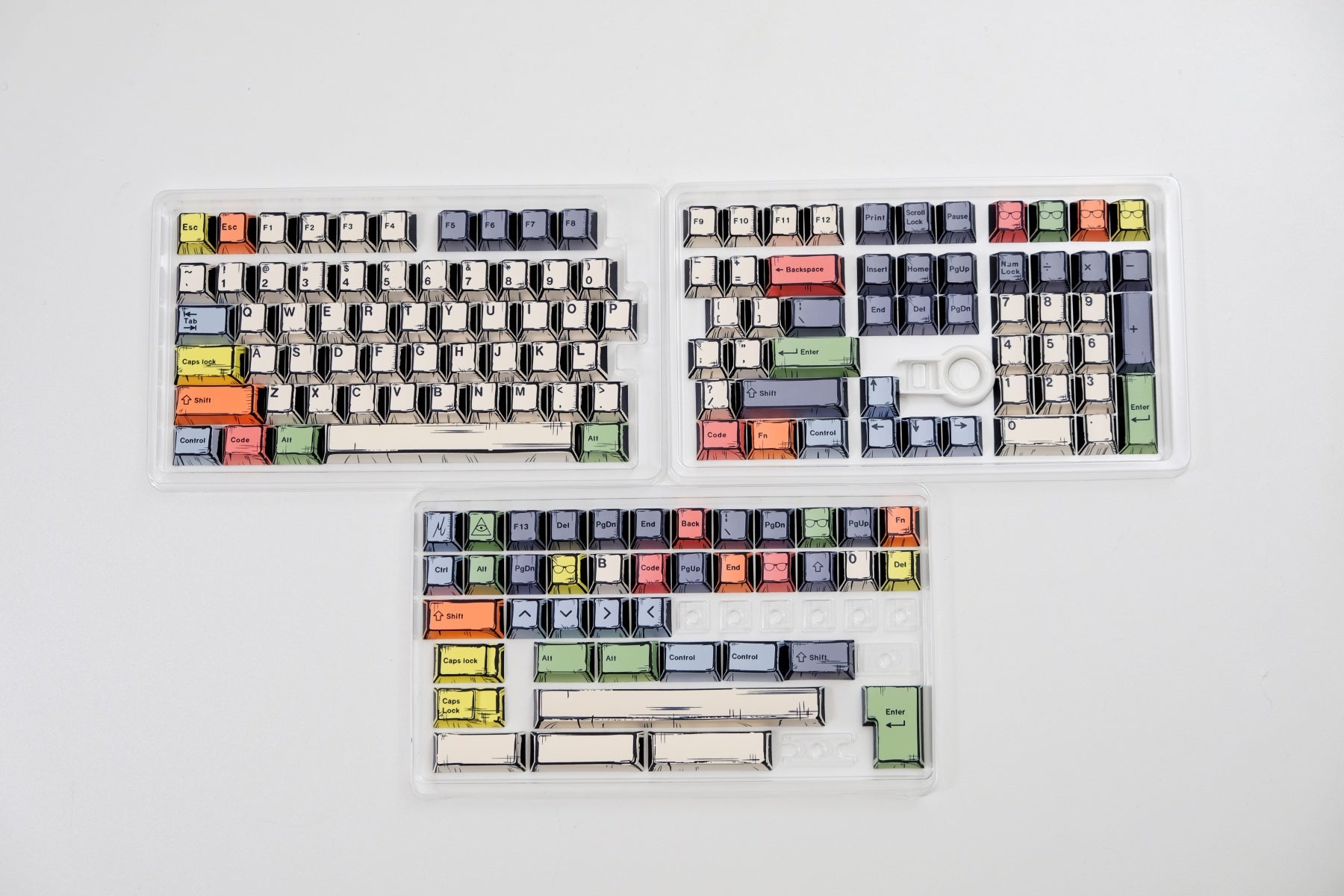 AiFei Canvas Comic PBT Cherry Keycaps - AiFeiKeycap