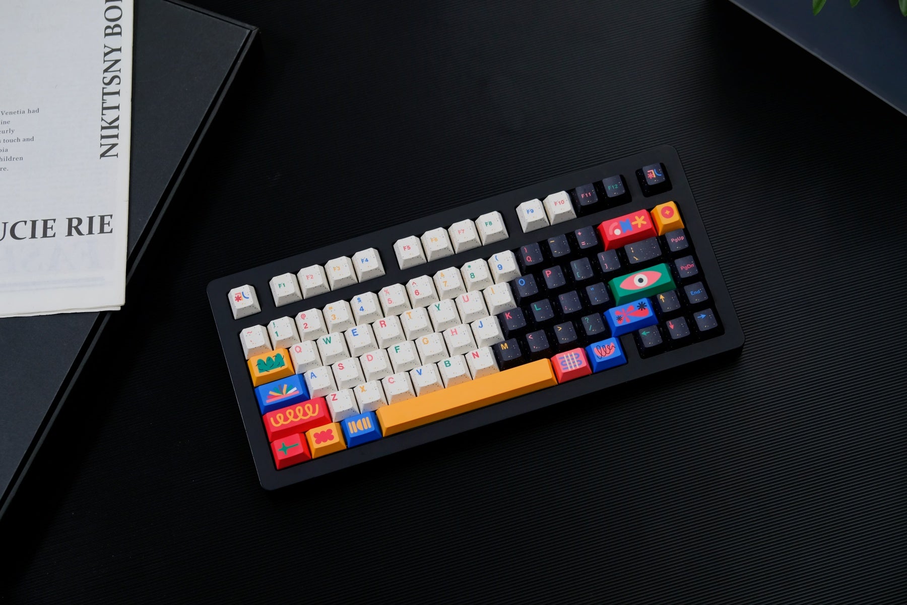 Motfi Theme PBT Cherry Profile Keycaps – Dye-Sub Set for Wooting & Rain75 - AiFeiKeycap