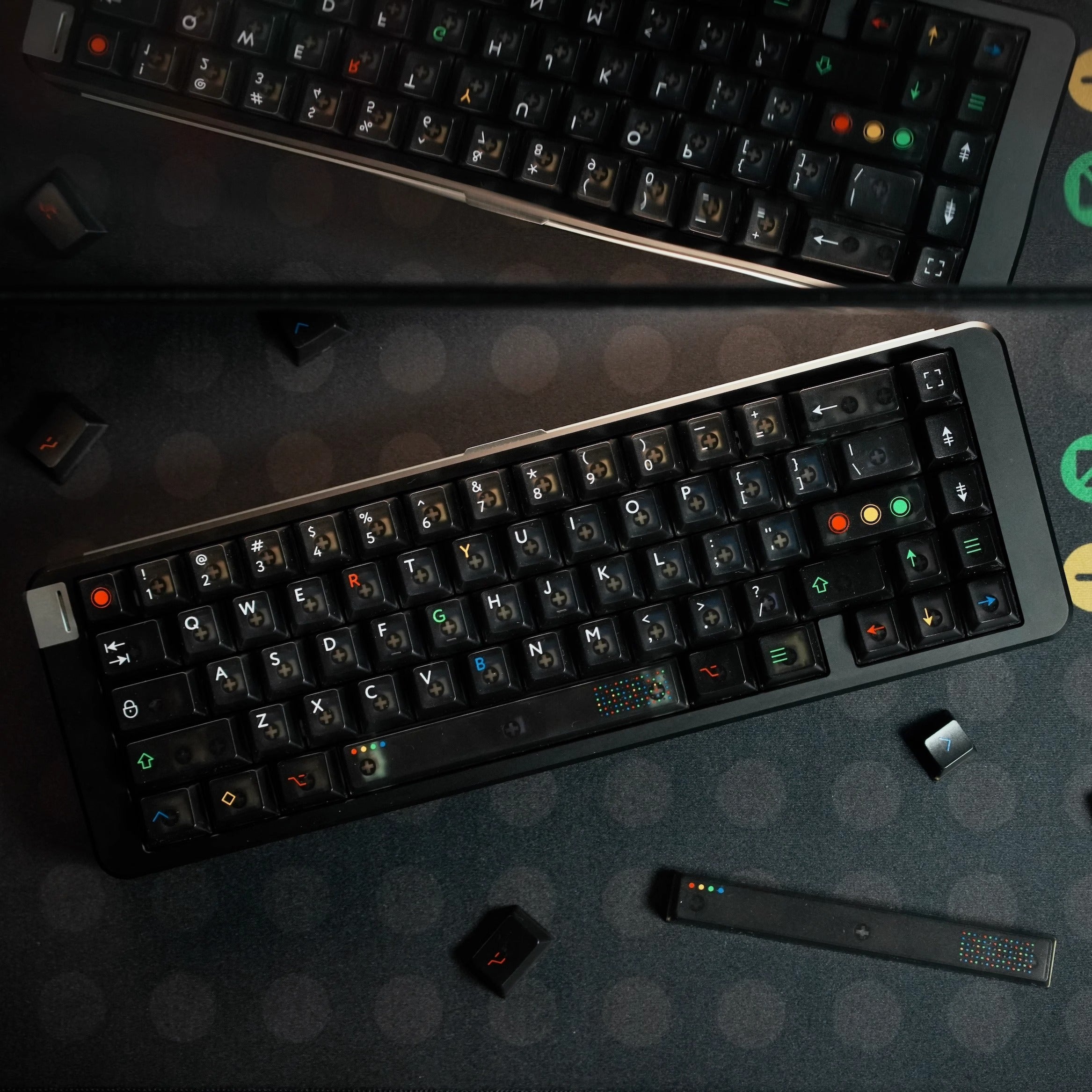 AiFei Black Clear Keycaps – 122 Keys Matte ABS Cherry