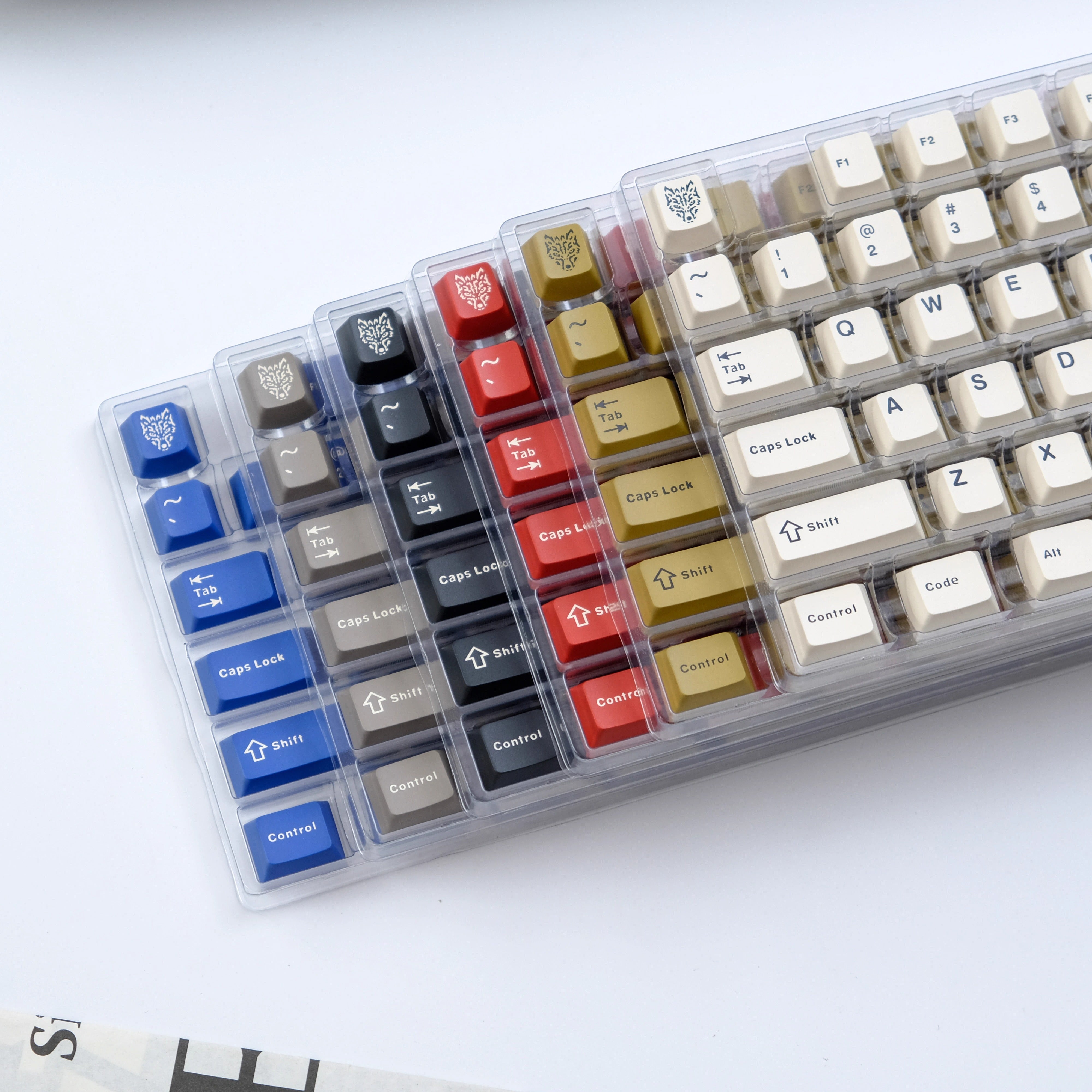 AiFei Mixed Light PBT Keycaps - 6 Sets