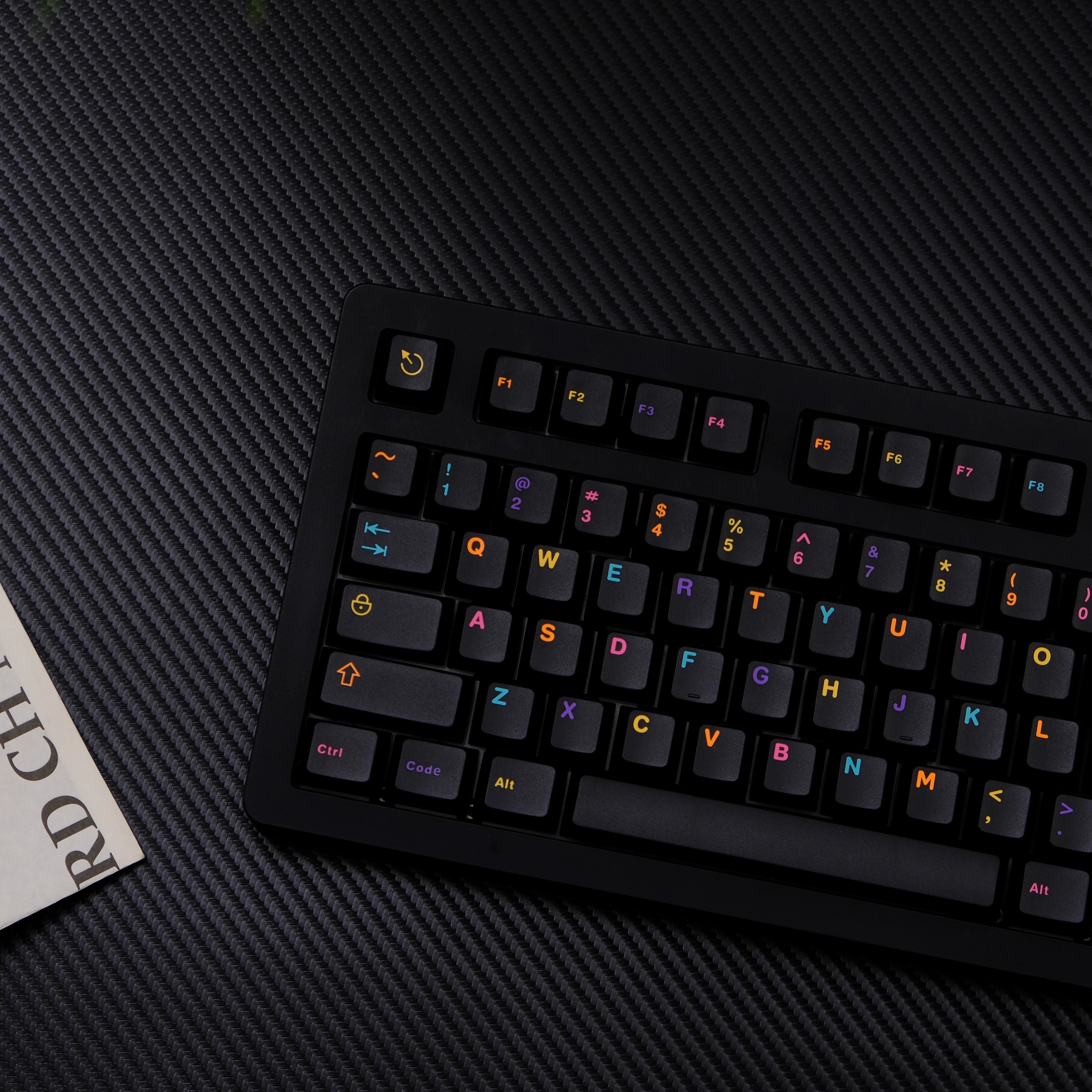 AiFei Underground World Colorful black Keycaps