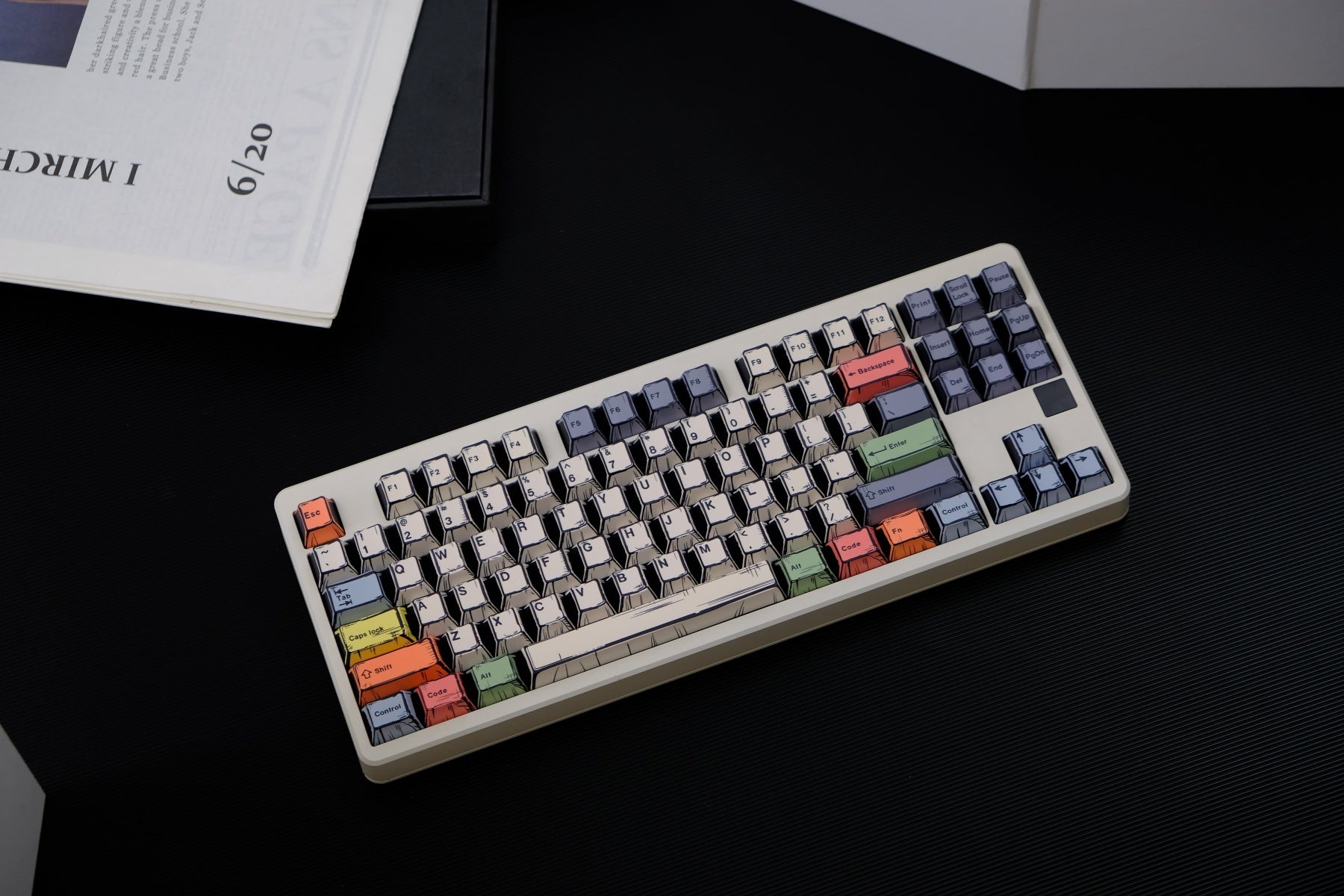 AiFei Canvas Comic PBT Cherry Keycaps - AiFeiKeycap