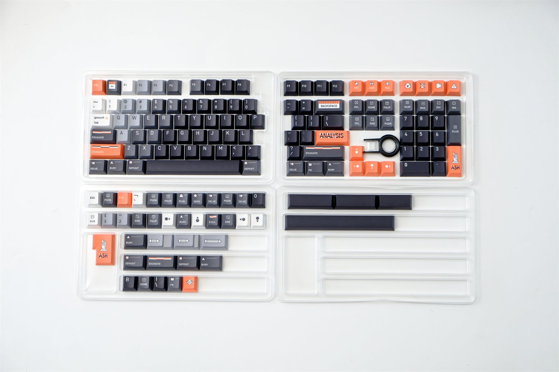 AiFei Archeo Future Black Keycaps - AiFeiKeycap