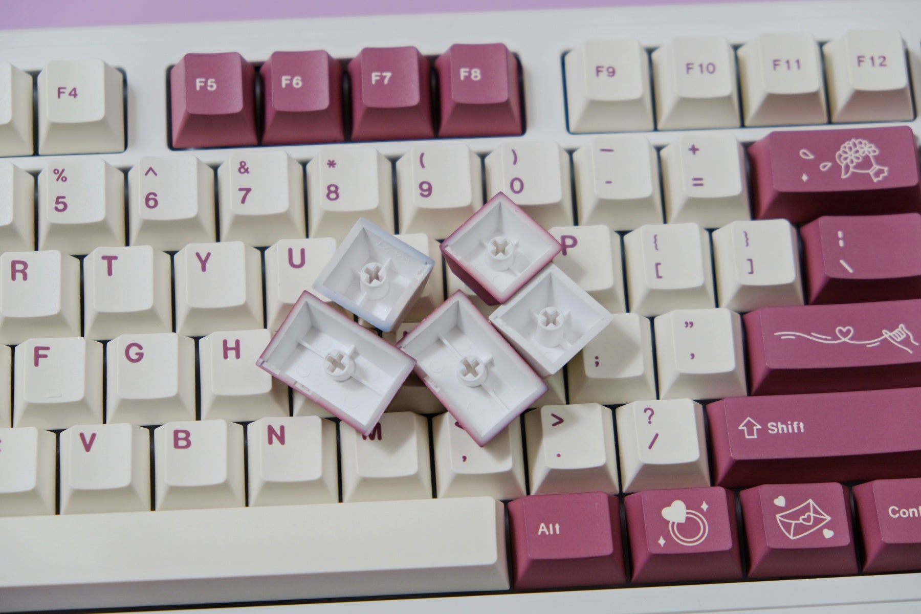 Blushok PBT Cherry Profile Keycaps – Dye-Sub Set for Mechanical Keyboard - AiFeiKeycap