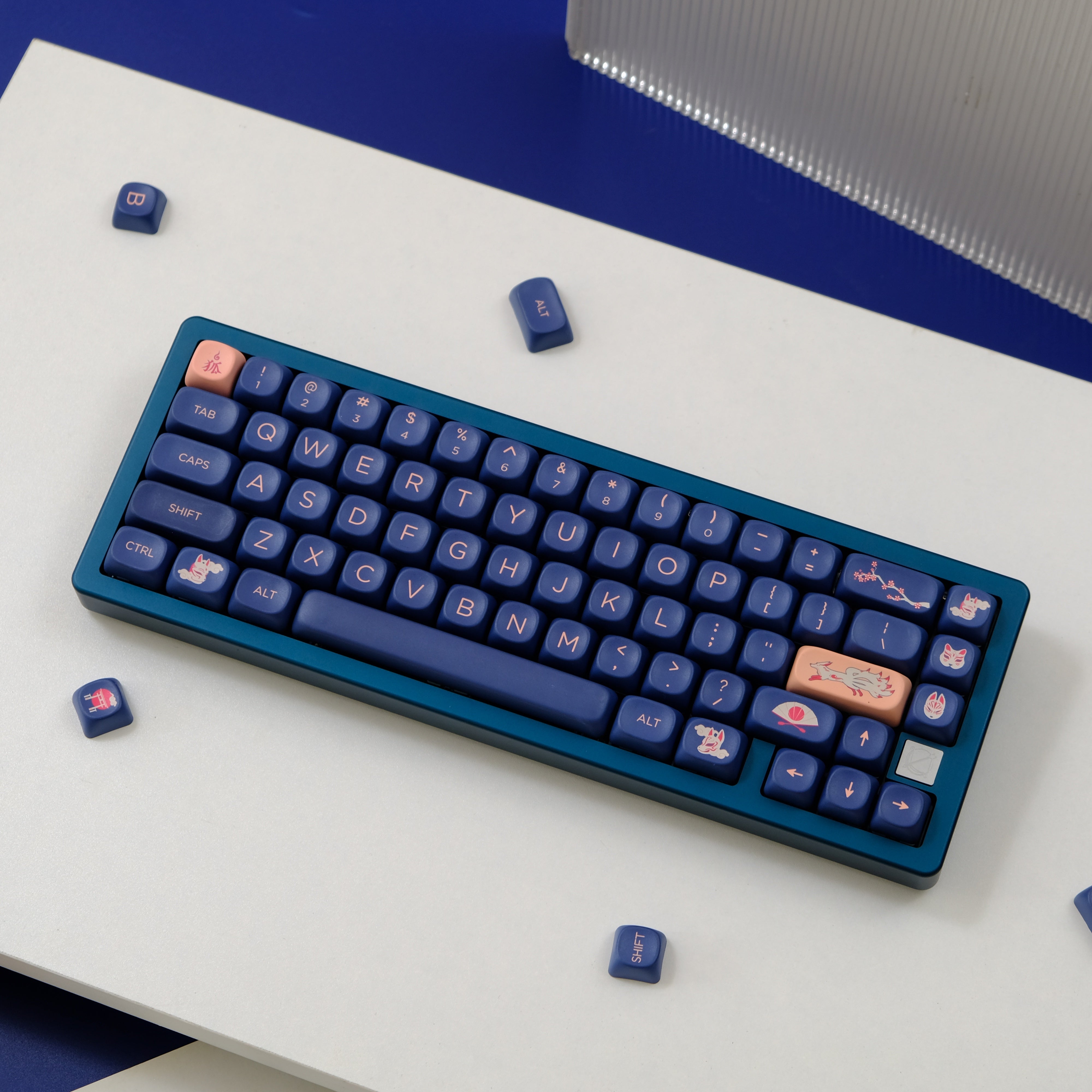 On Fox PBT Cherry Profile Keycaps - AiFeiKeycap
