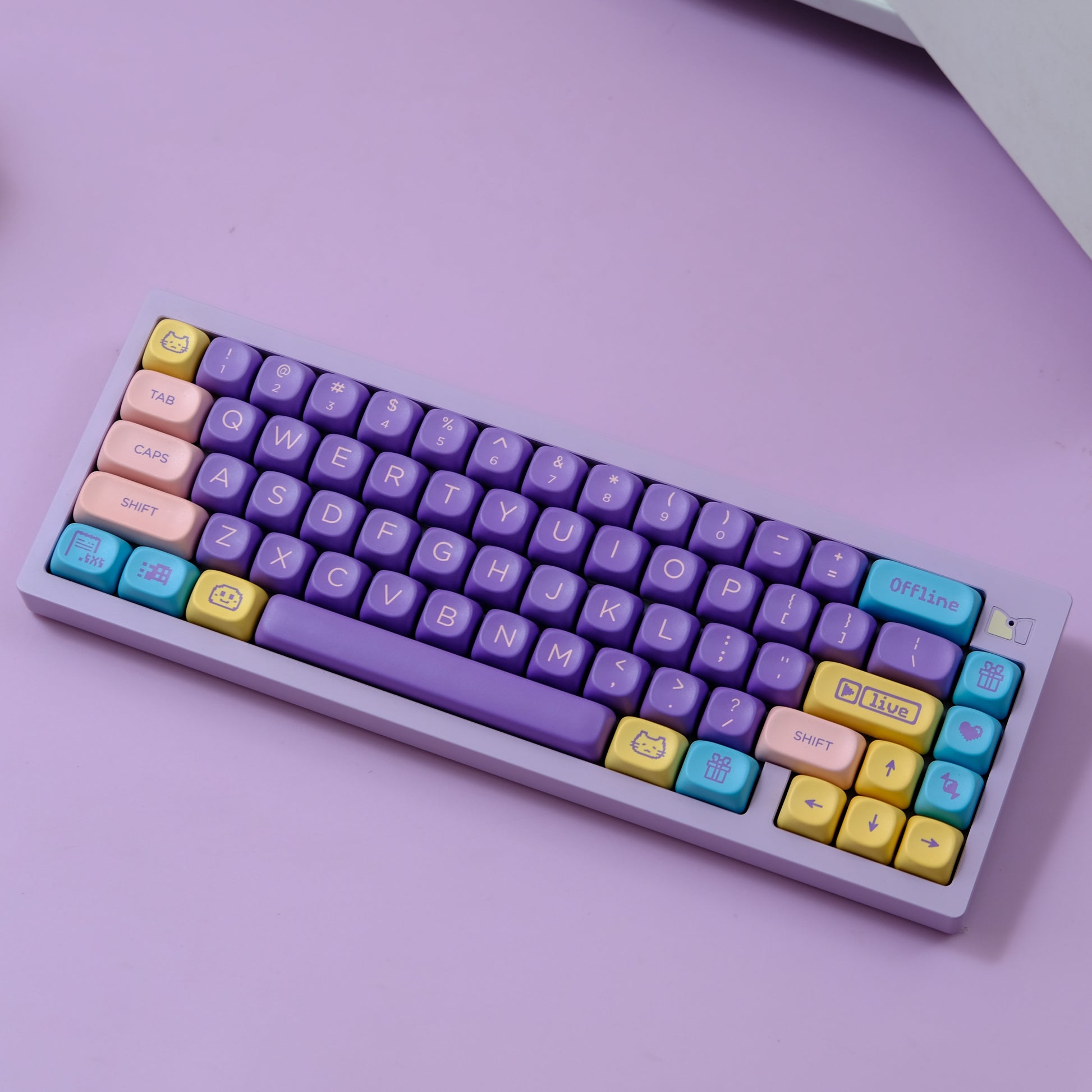 Assorted Candy Moa PBT Cherry Keycaps - AiFeiKeycap