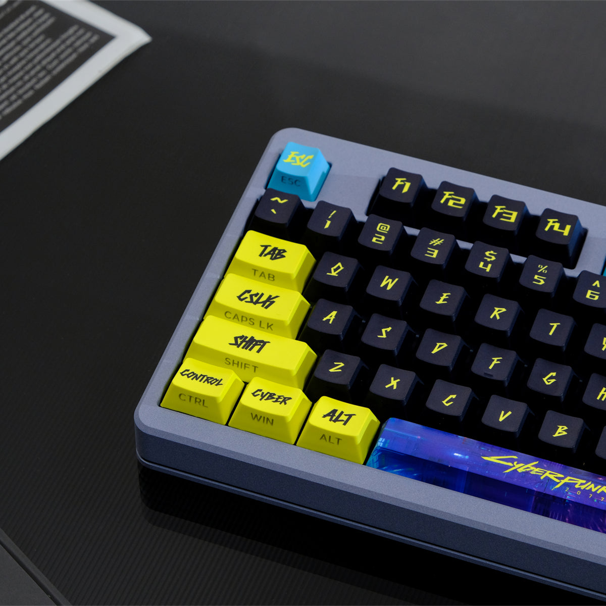 AiFei Black Translucent 2077 PBT Cherry Keycaps - AiFeiKeycap