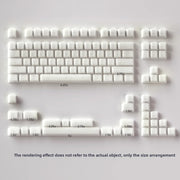 Aifei Keycap White Marble 114 Keys PBT Double Shot Cherry Profile