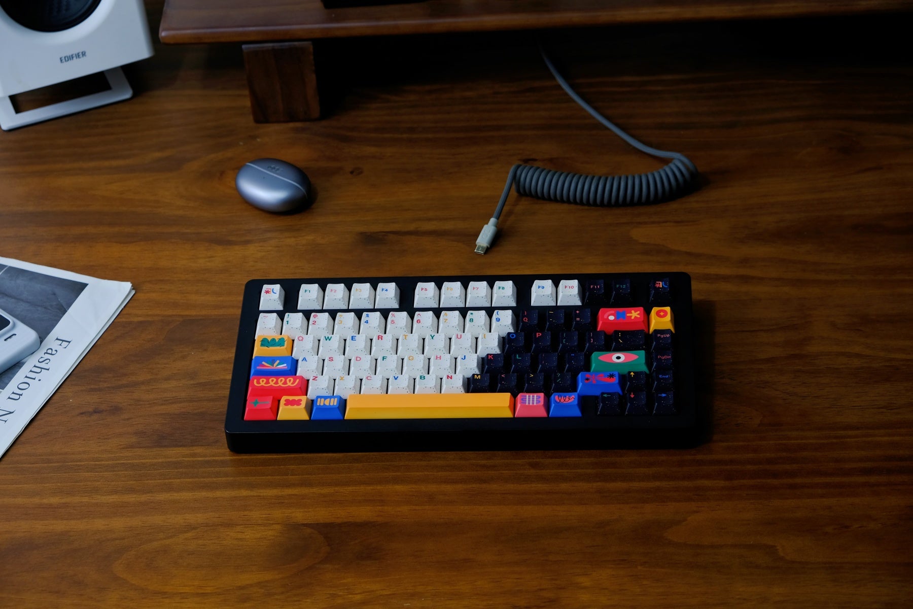 Motfi Theme PBT Cherry Profile Keycaps – Dye-Sub Set for Wooting & Rain75 - AiFeiKeycap