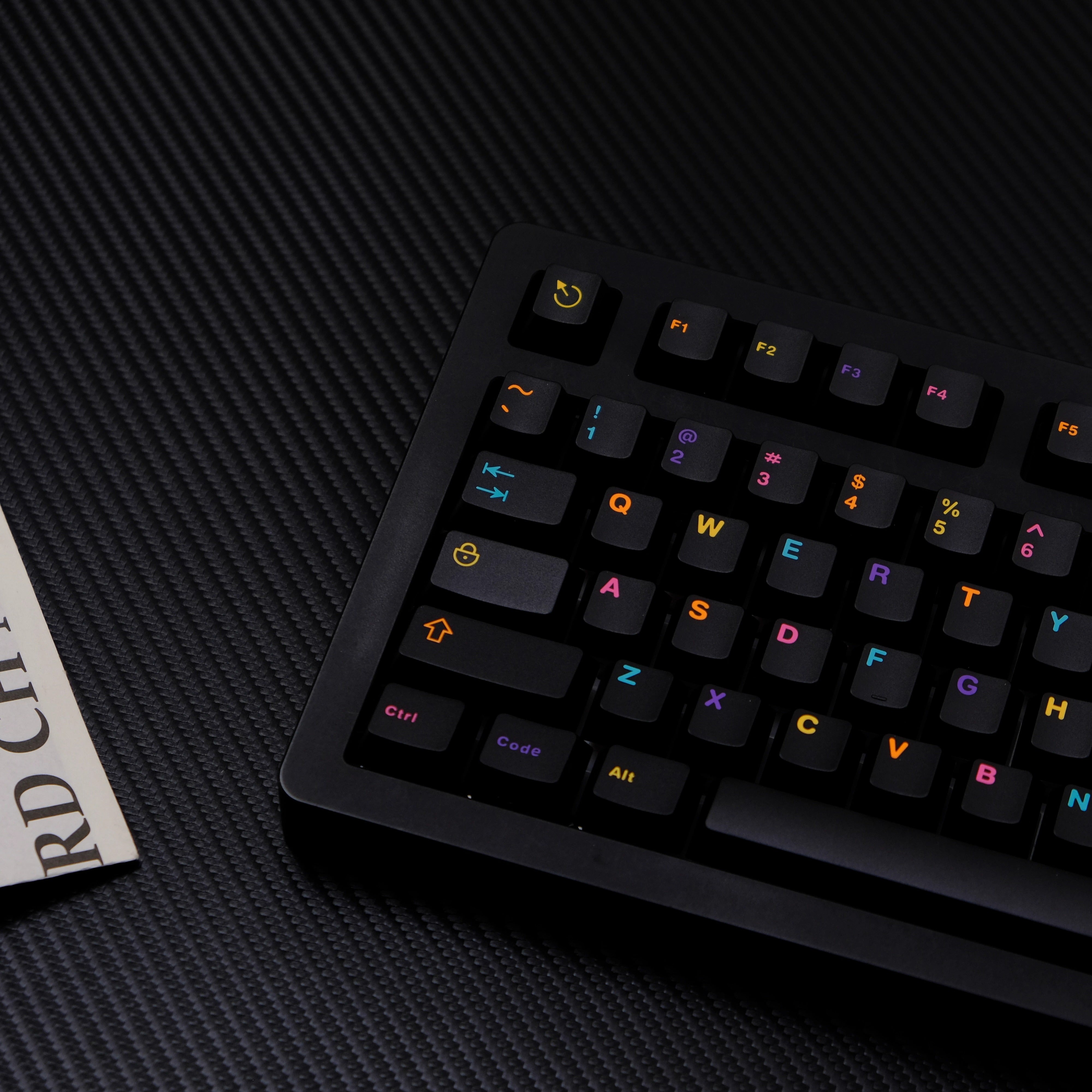 AiFei Underground World Colorful black Keycaps
