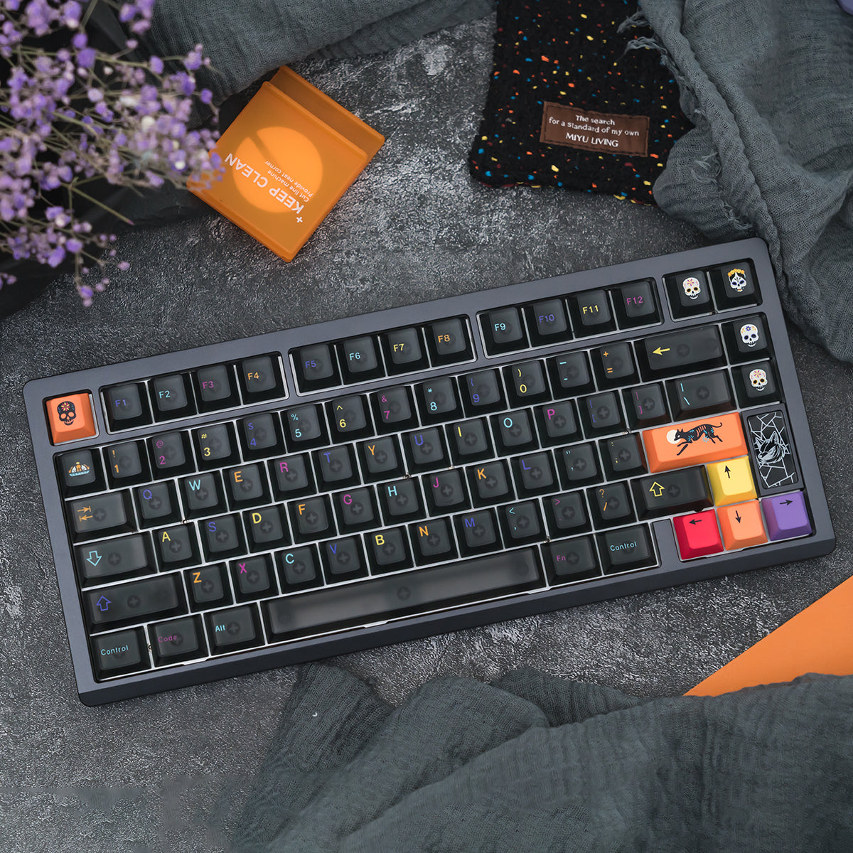 Aifei Keycap Underworld 5-Side Fog Black PC UV Cherry Profile