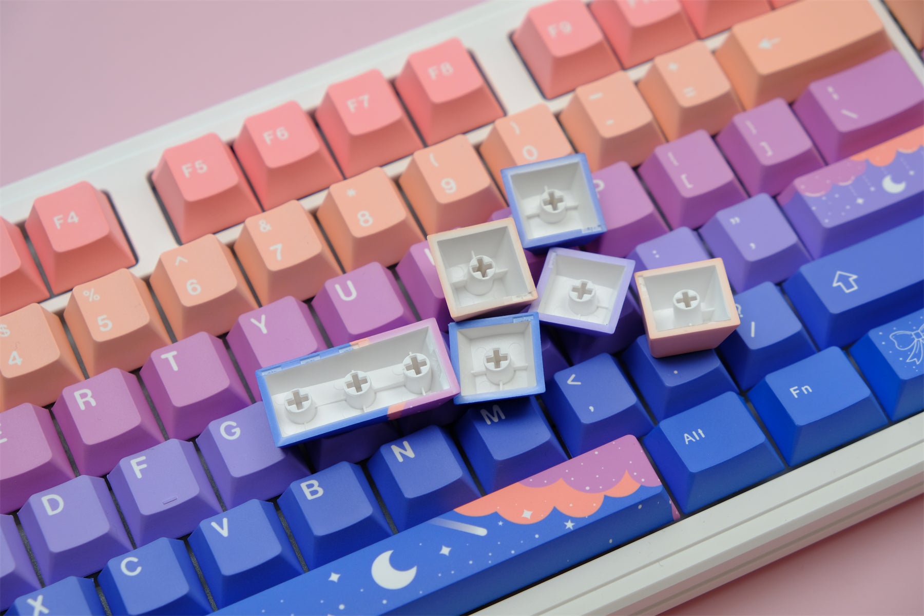 AiFei Star & Moon PBT Cherry Keycaps - AiFeiKeycap