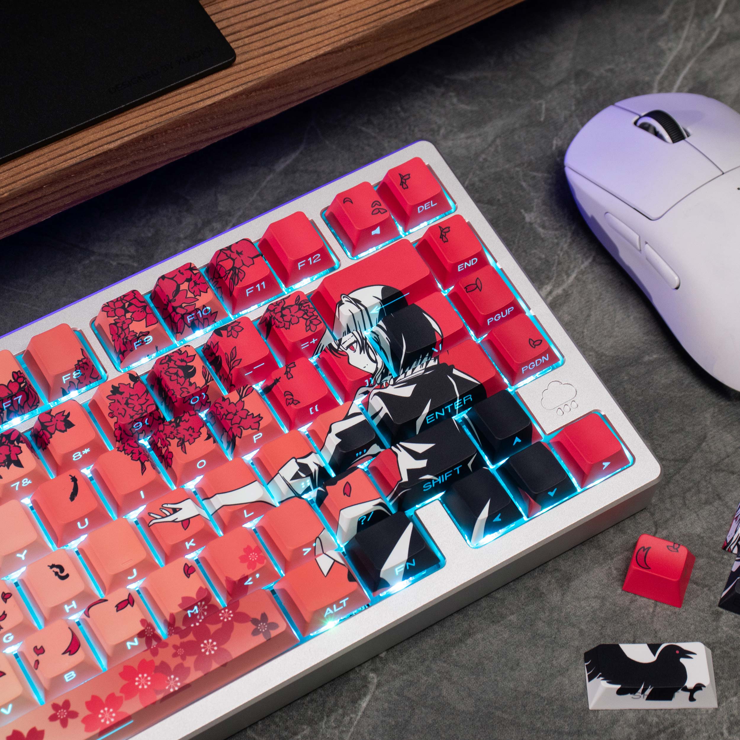 Aifei Keycap Makima Theme Side-Transparent PBT Cherry Profile Set