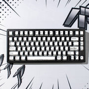 Aifei Keycap Set Manga White PBT Cherry Profile Compatible with Wooting