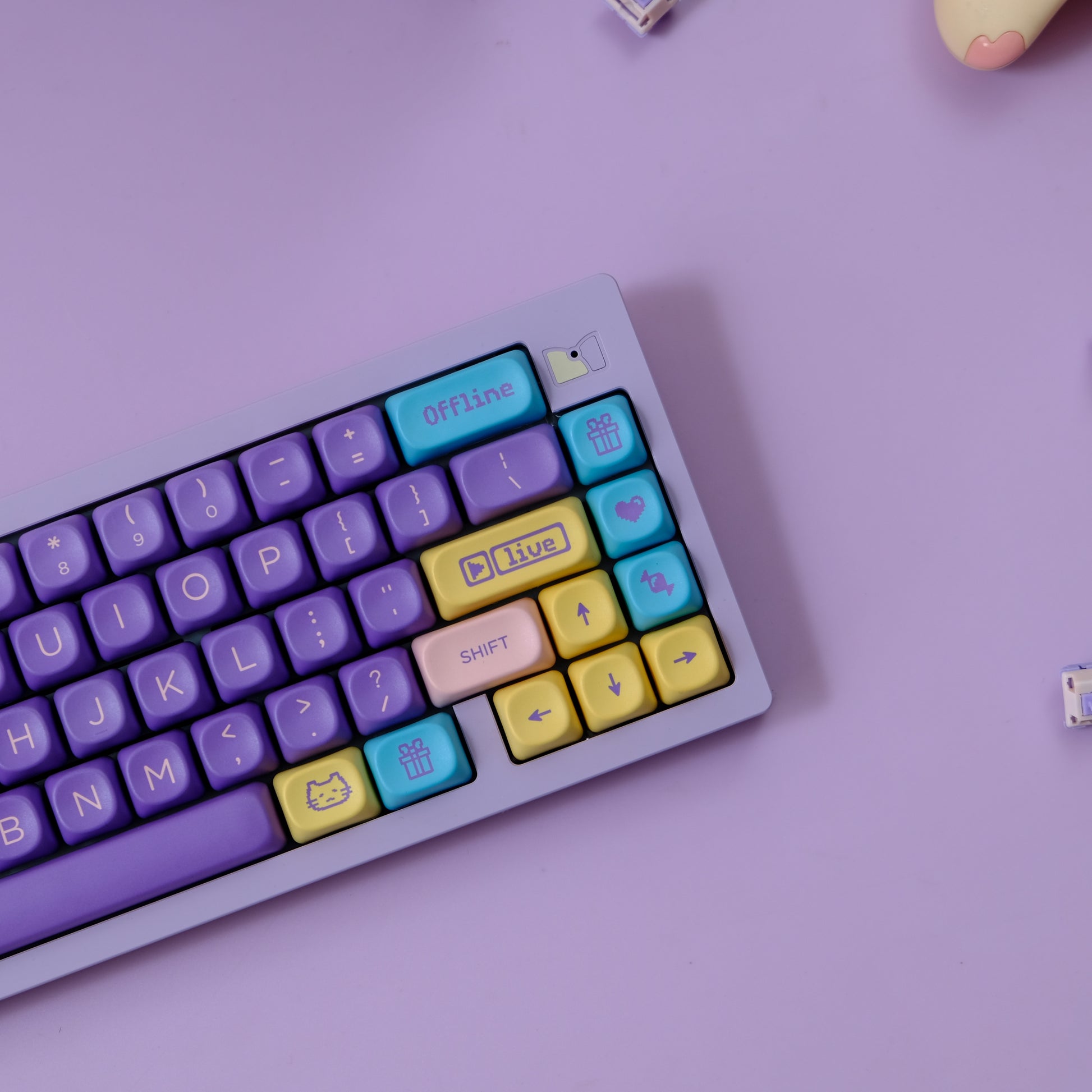 Assorted Candy Moa PBT Cherry Keycaps - AiFeiKeycap