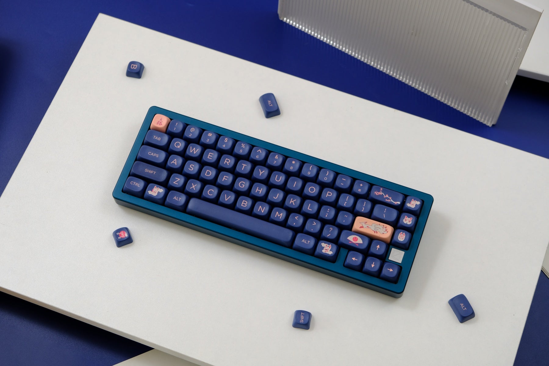 On Fox PBT Cherry Profile Keycaps - AiFeiKeycap