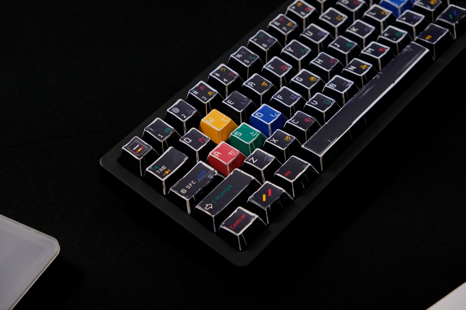 AiFei Comic SFC Black PBT Cherry Keycaps - AiFeiKeycap