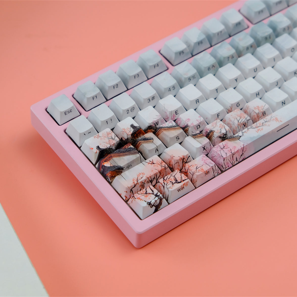 AiFei Red Apricot PBT Cherry Keycaps - AiFeiKeycap