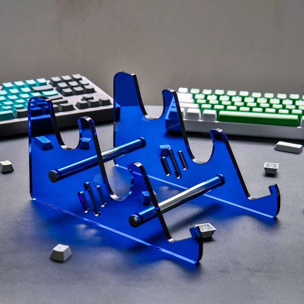 AiFei 3-Layer Acrylic Mechanical Keyboard Display Stand Transparent RGB