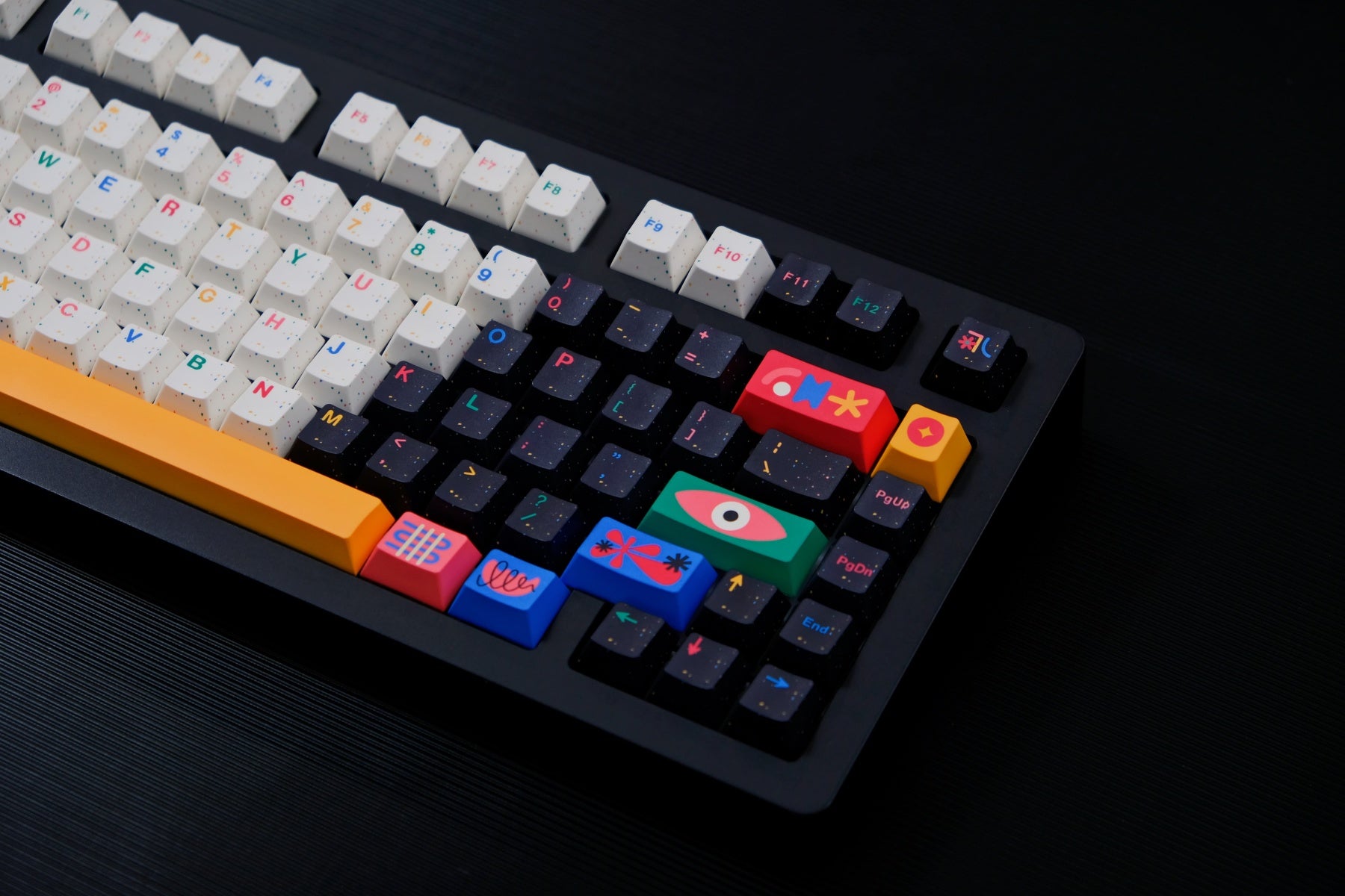Motfi Theme PBT Cherry Profile Keycaps – Dye-Sub Set for Wooting & Rain75 - AiFeiKeycap