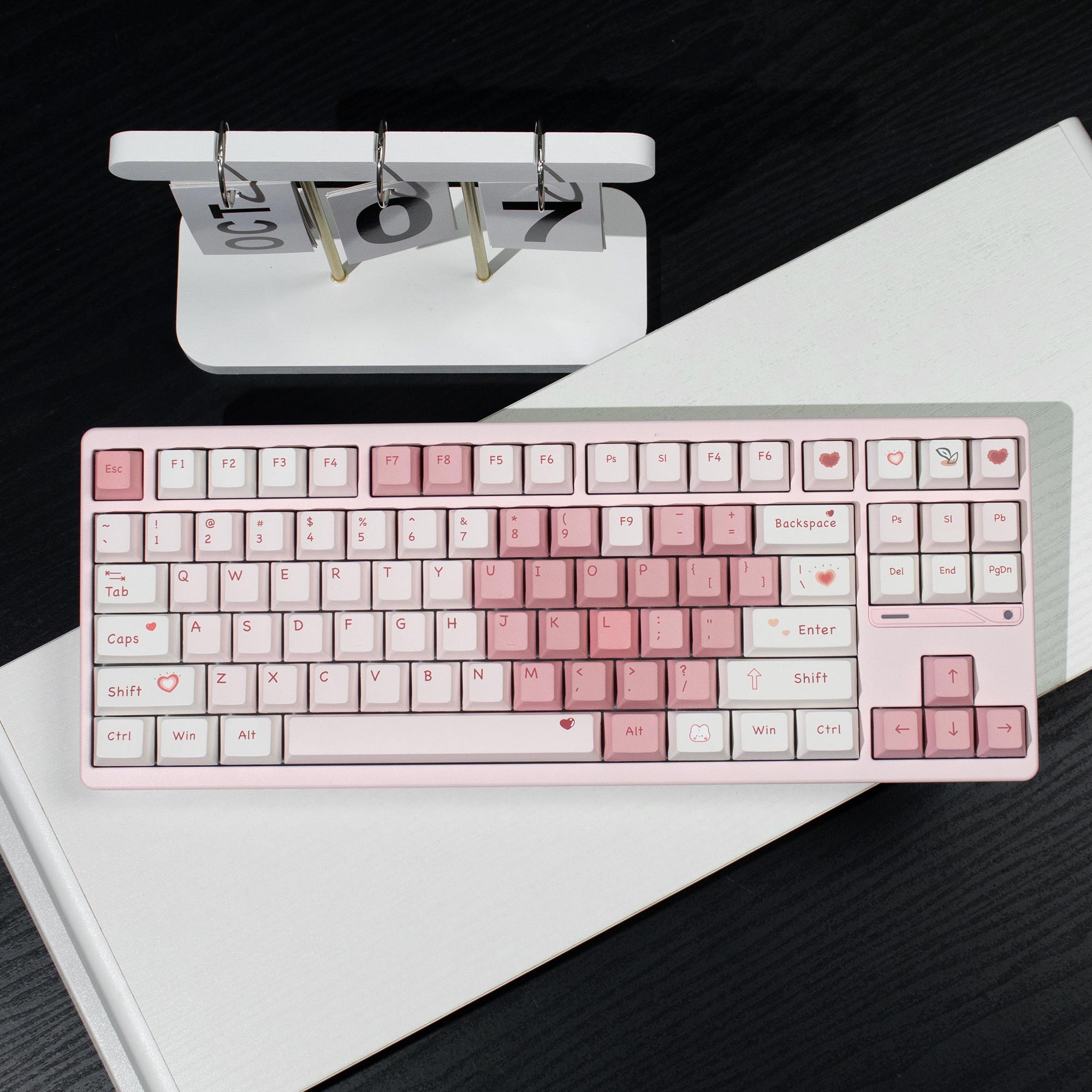 Aifei Keycap Peach Blossom Magnetic PBT Full Set Cherry/MOA Profile