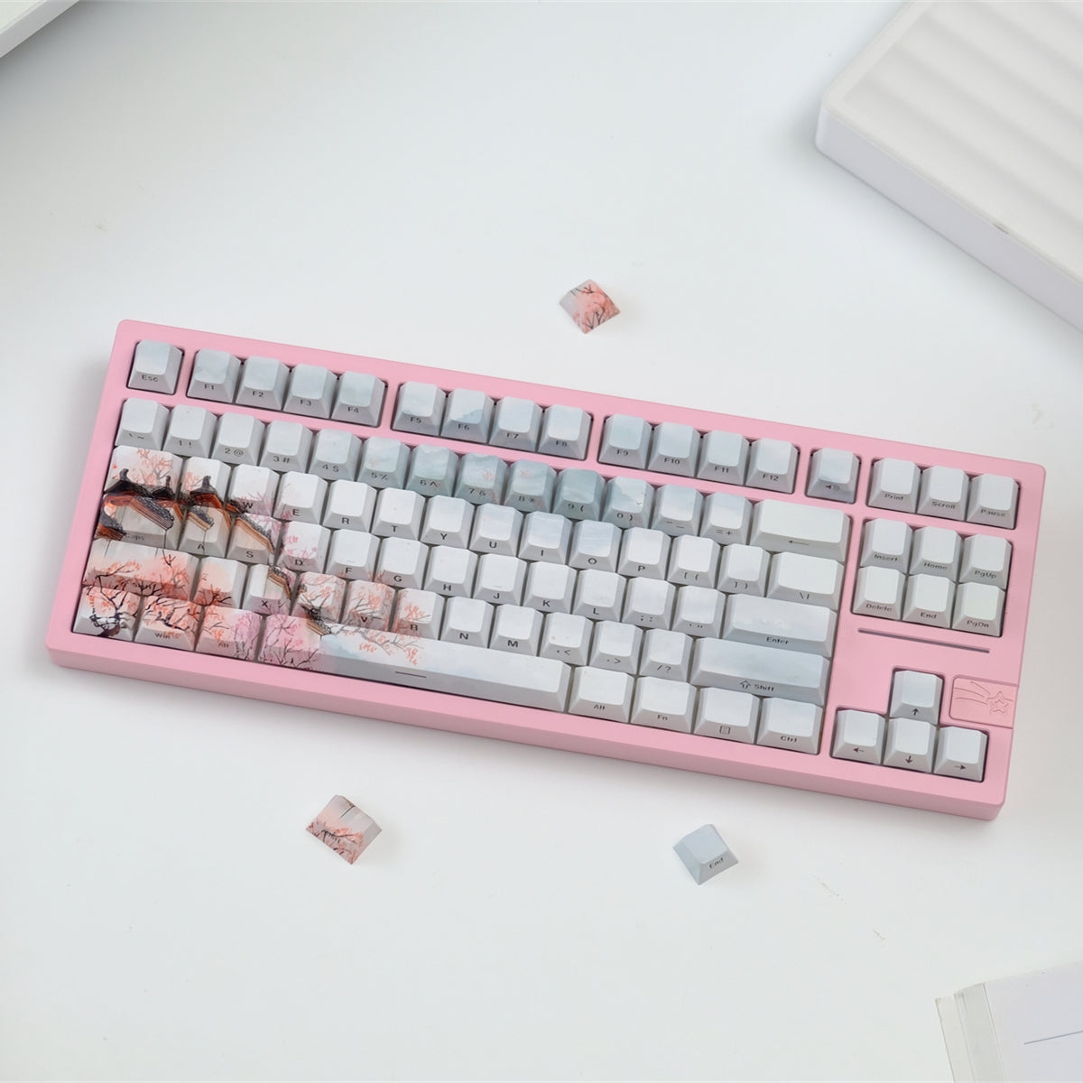 AiFei Red Apricot PBT Cherry Keycaps - AiFeiKeycap