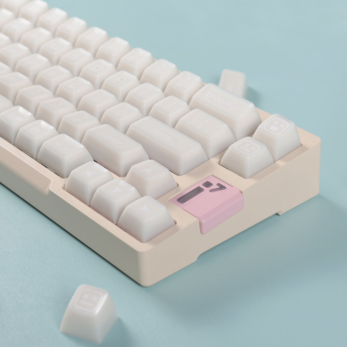 AiFei Keycap SA White Jade Green Emerald Klein Blue 142 Keys PBT Set