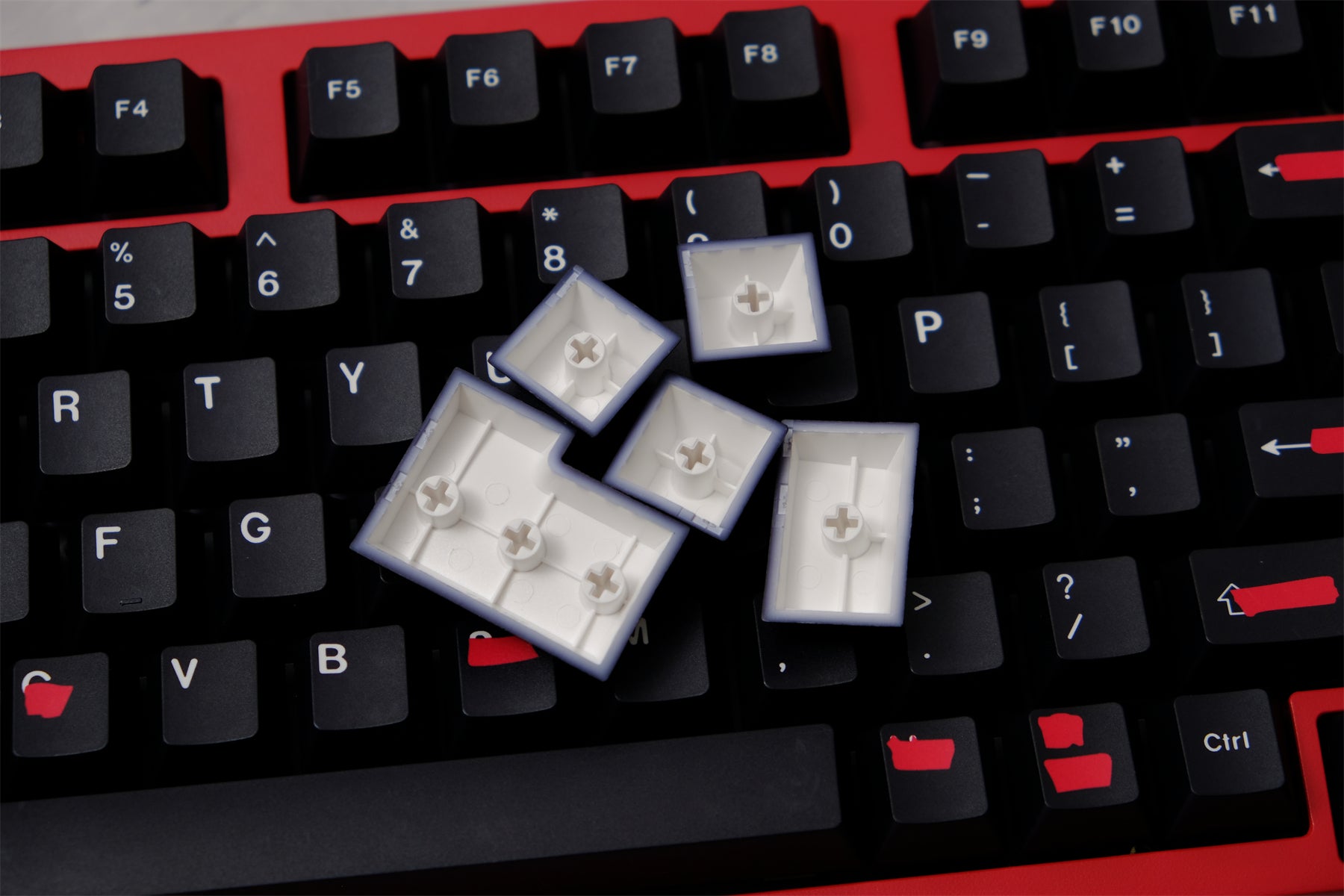 AiFei Correction Red PBT Cherry Keycaps - AiFeiKeycap