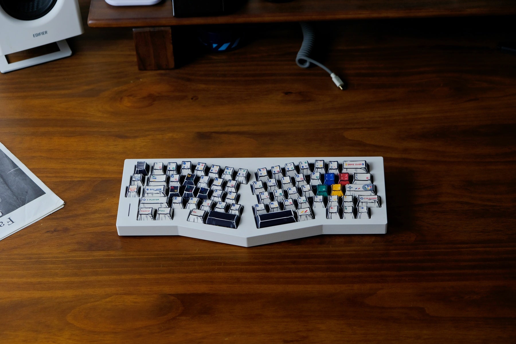 AiFei Comic SFC White PBT Cherry Keycaps - AiFeiKeycap