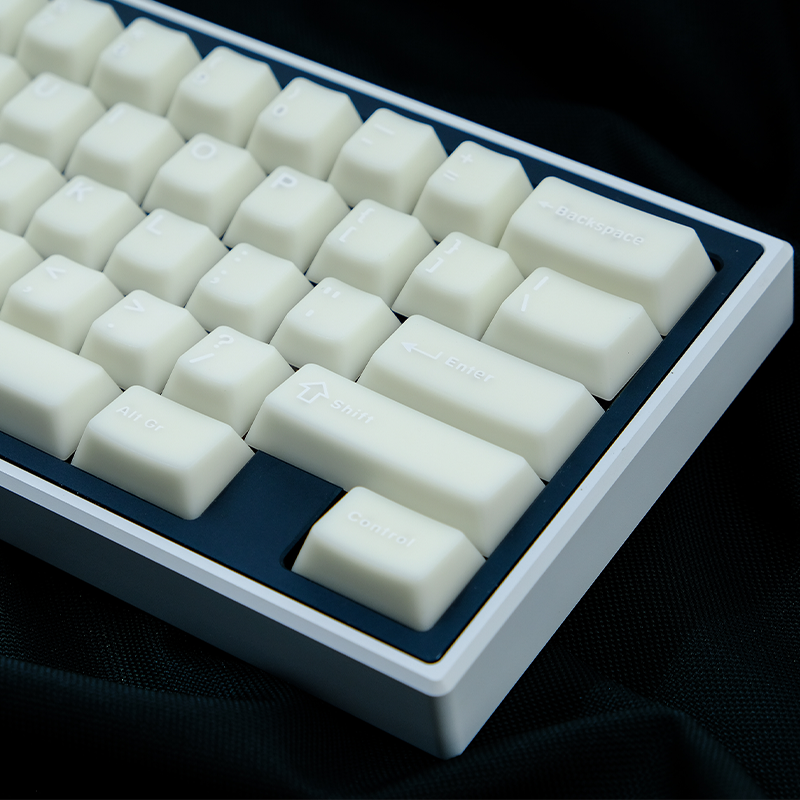 AiFei Keycap White Marble Keycap 114 Keys Semi Transparent PBT Double Shot Cherry Profile Keycaps