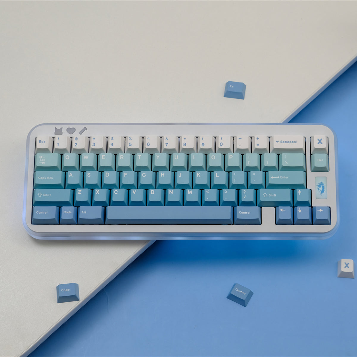 AiFei Snow Mountain Gradient PBT Cherry Keycaps - AiFeiKeycap