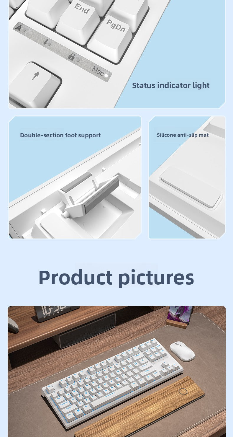 RK R87 Mechanical Keyboard - AiFeiKeycap