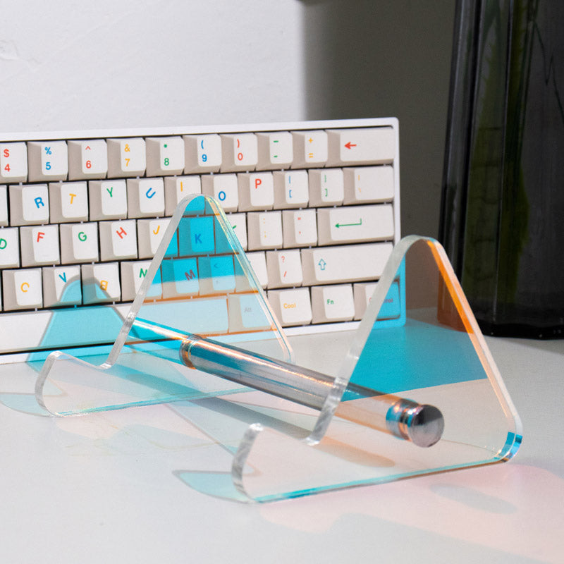 AiFei Single-Layer Acrylic Mechanical Keyboard Display Stand Transparent RGB