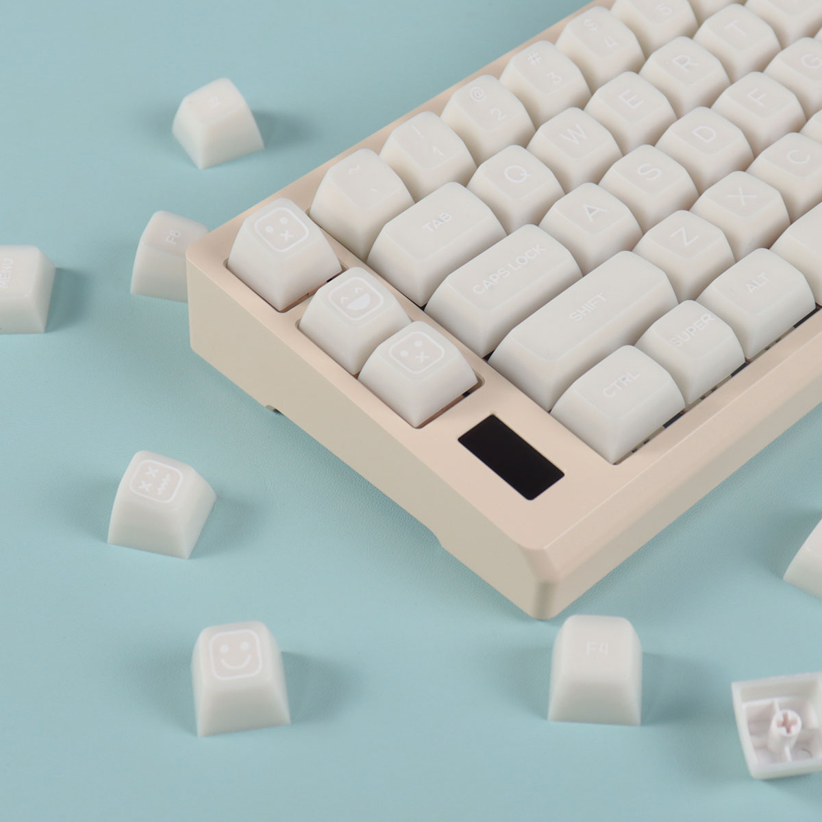 AiFei Keycap SA White Jade Green Emerald Klein Blue 142 Keys PBT Set