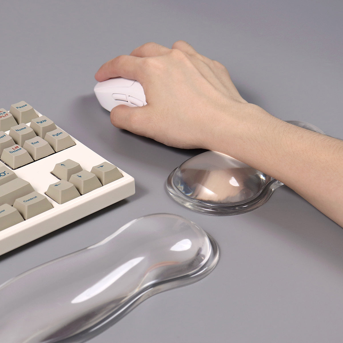 AiFei Mechanical Keyboard Silicone Wrist Rest & Mouse Pad Cool Comfort