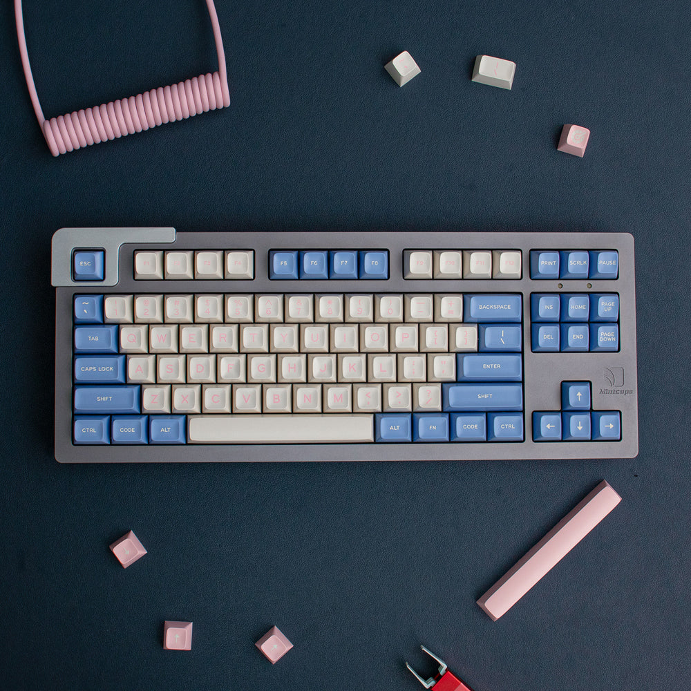 AiFei Keycap Bubble Blue Pink SA Profile 237 Keys Double Shot Set