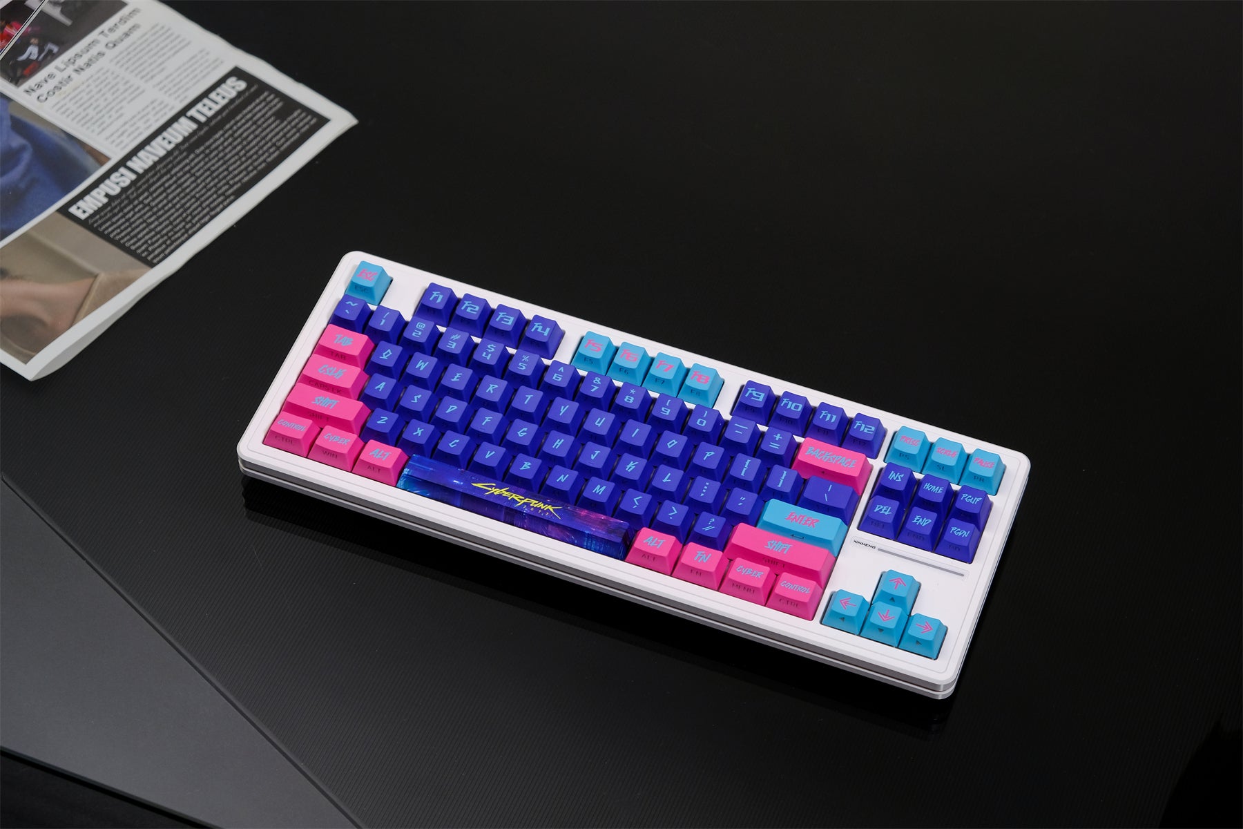 AiFei Pink Translucent 2077 PBT Cherry Keycaps - AiFeiKeycap