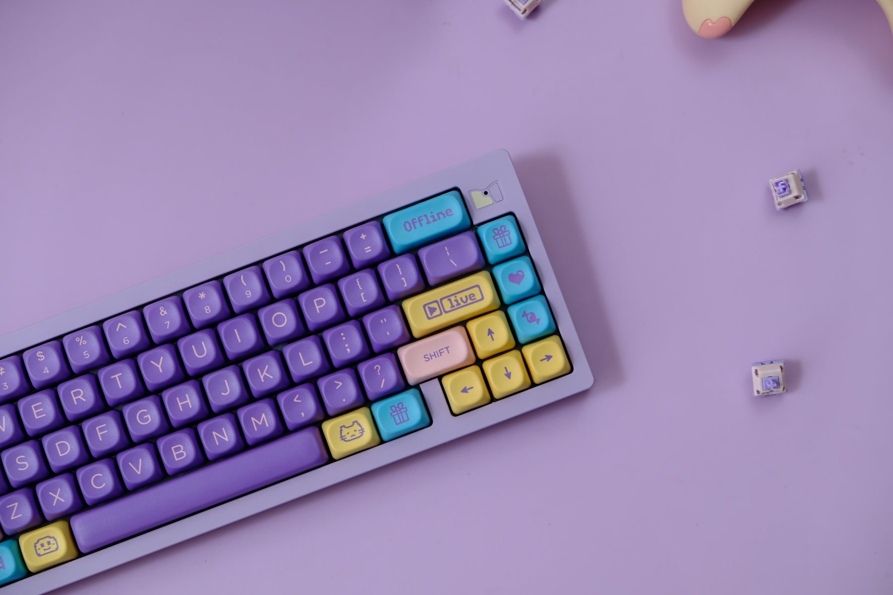 Assorted Candy Moa PBT Cherry Keycaps - AiFeiKeycap