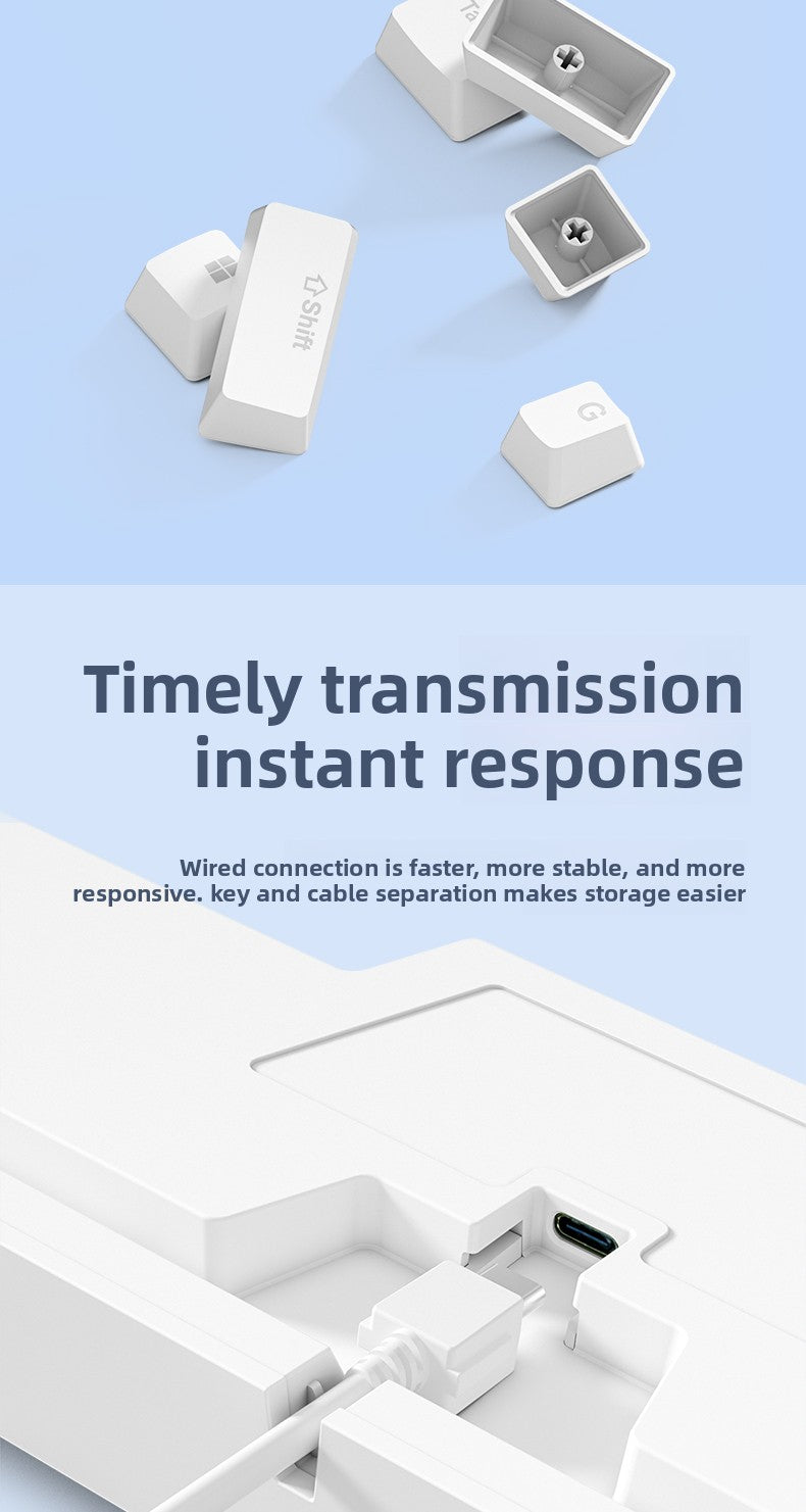 RK R87 Mechanical Keyboard - AiFeiKeycap